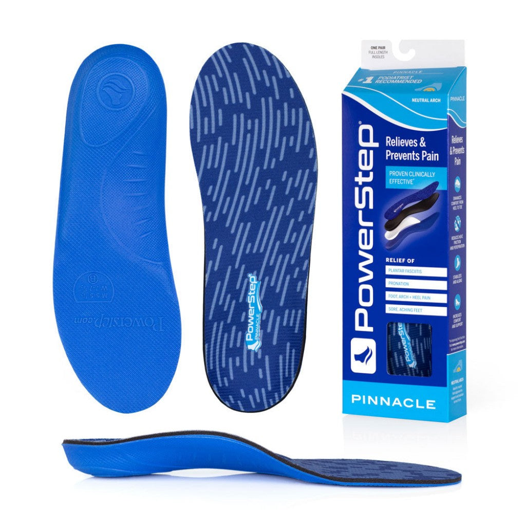 PowerStep Pinnacle - Black - Sole View - 1