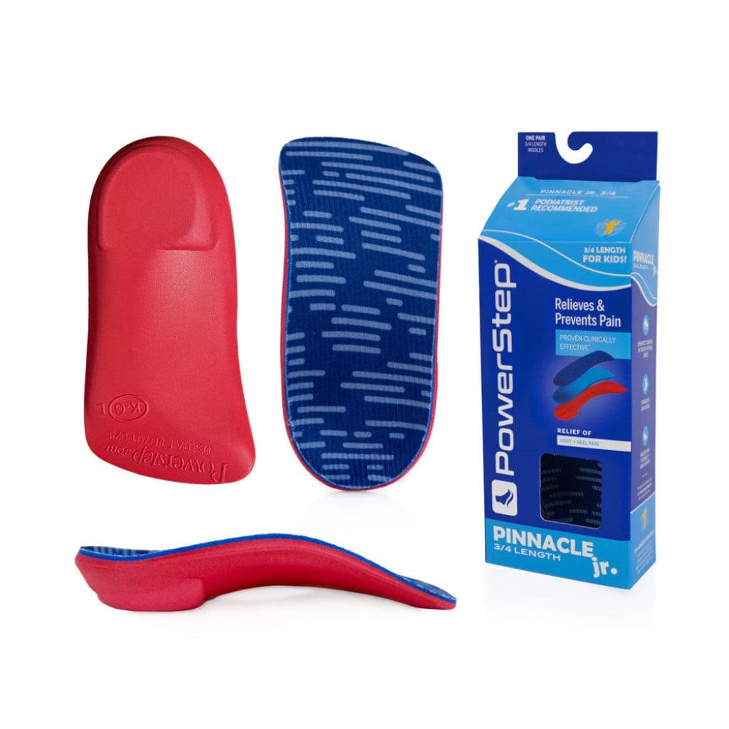 PowerStep Pinnacle Junior 3/4 Orthotic Insoles