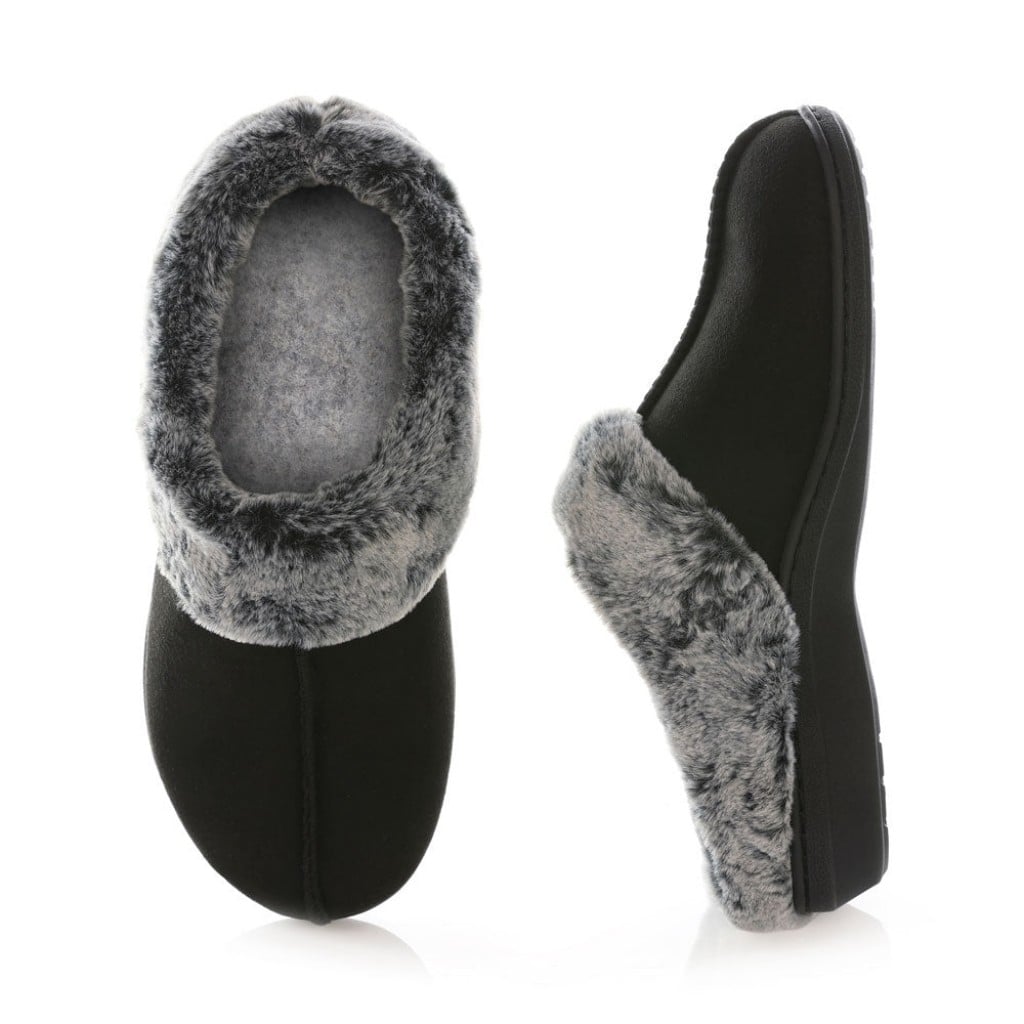 Powerstep Archwear Orthotic Clog Slippers Womens Orthotic Slippers - Black - Product View - 1