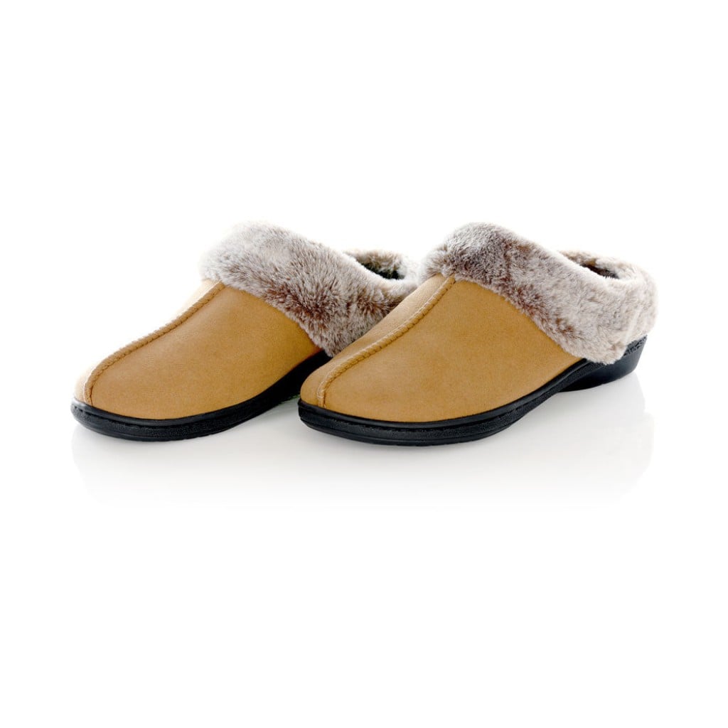 Powerstep Archwear Orthotic Clog Slippers Womens Orthotic Slippers - Light Brown - Product View - 2