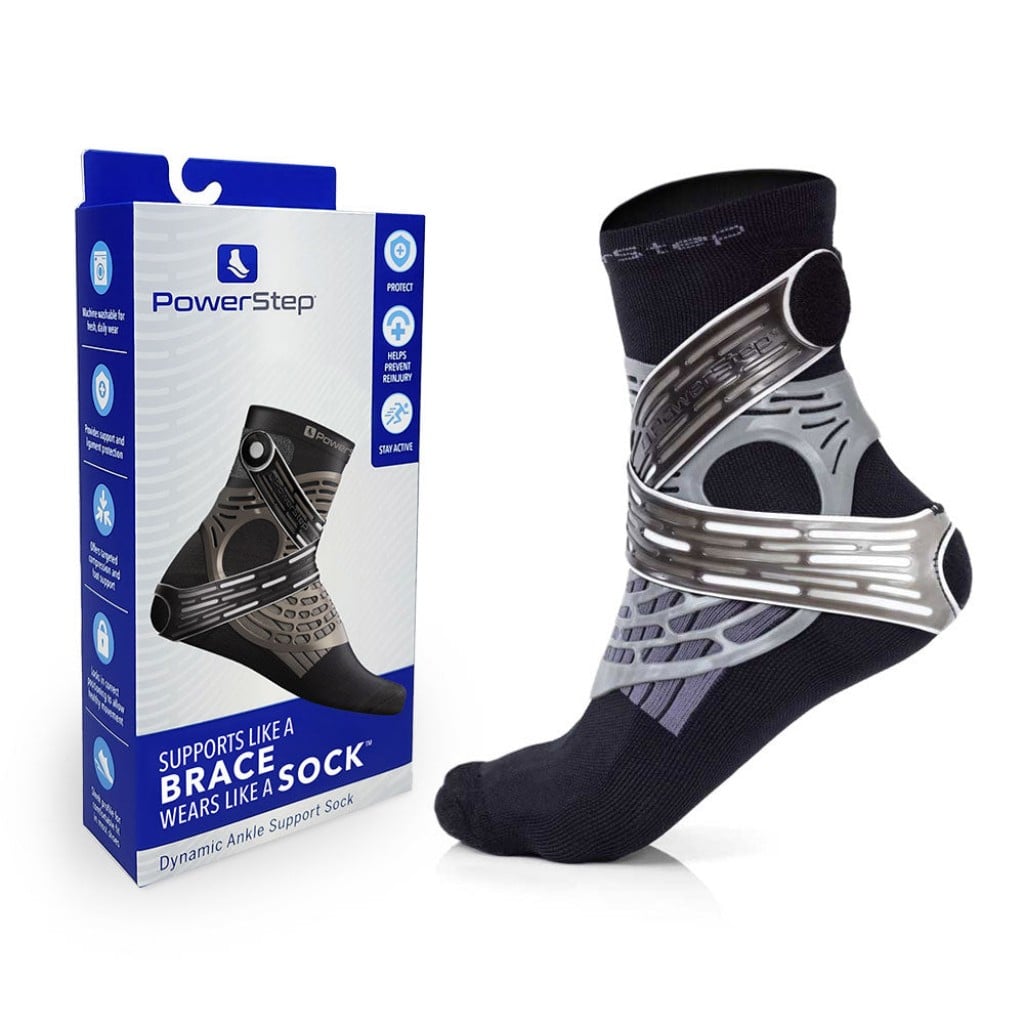 Powerstep Dynamic Ankle Support Sock - Product View - 1