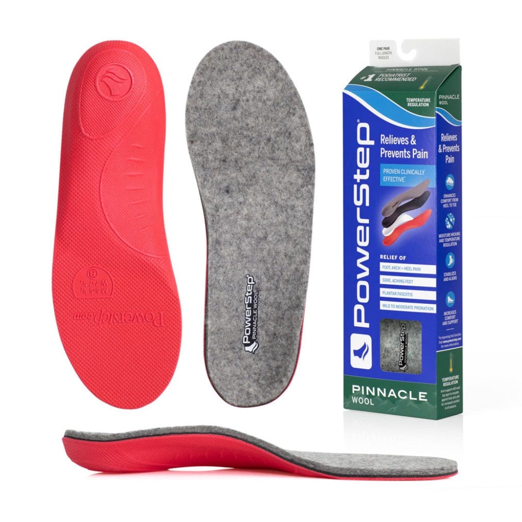 Powerstep Pinnacle Wool Insoles - Sole View - 1