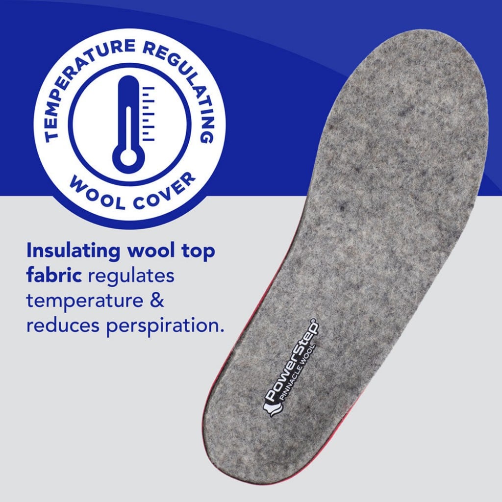 Powerstep Pinnacle Wool Insoles - Product View - 4