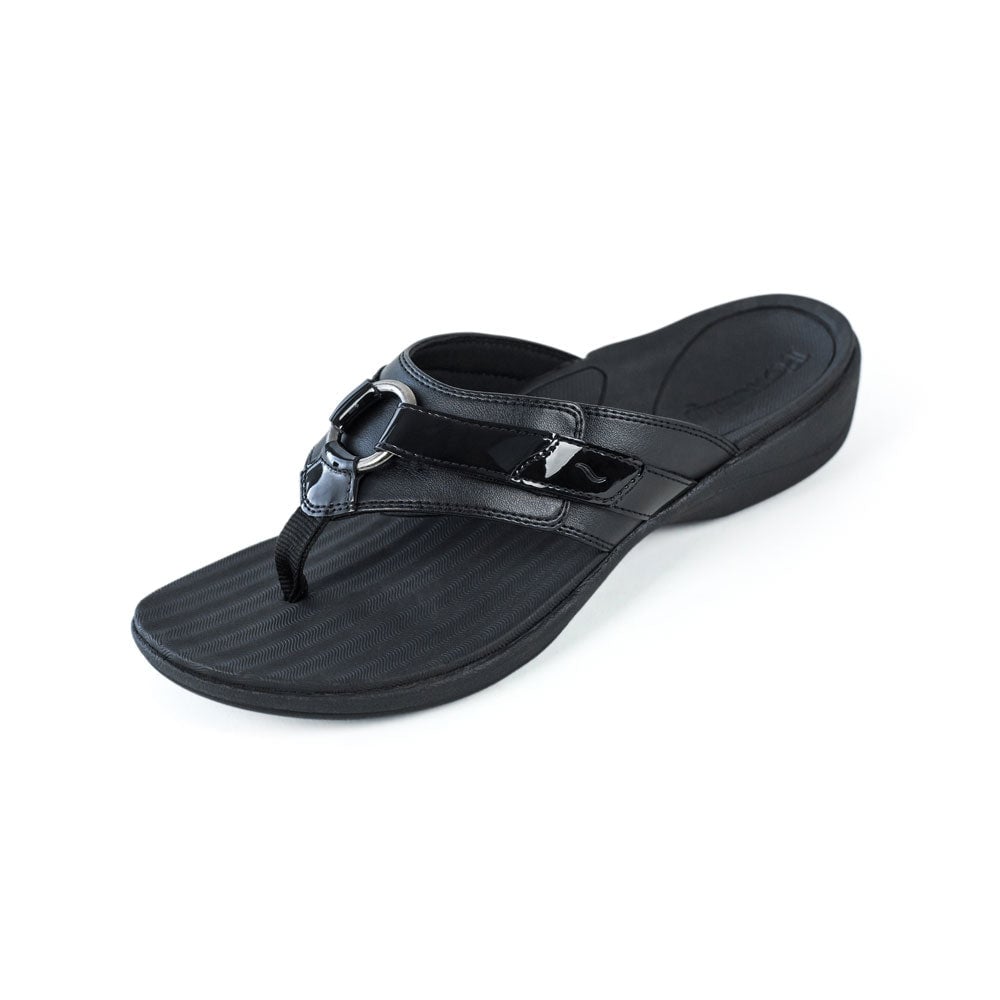 PowerStep ArchWear Women's Dress Sandals - Black - View 1