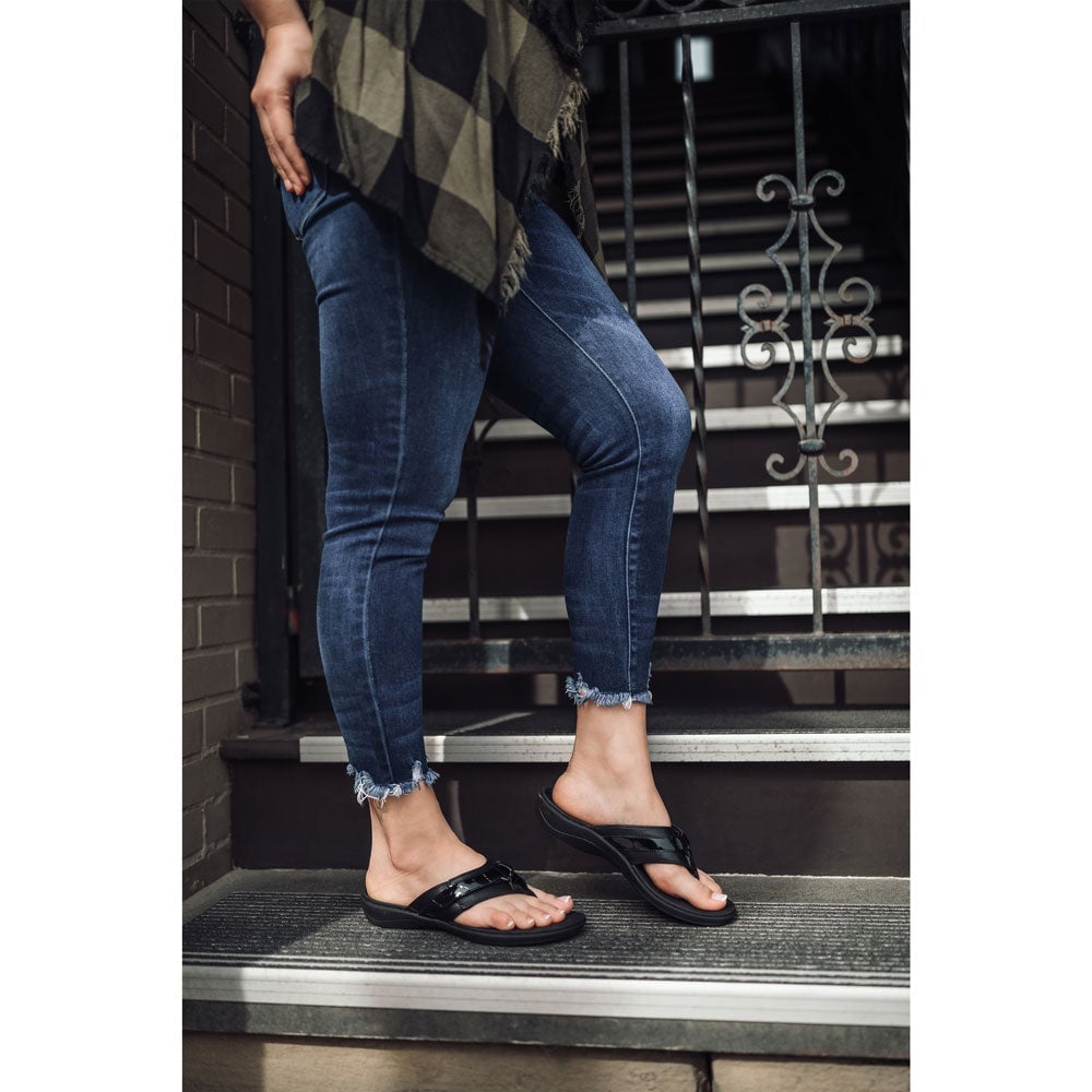 PowerStep ArchWear Women's Dress Sandals - Black - View 2