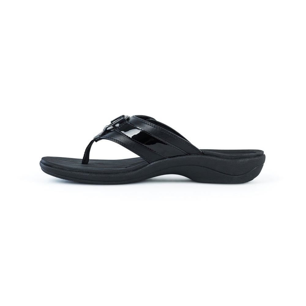 PowerStep ArchWear Women's Dress Sandals - Black - View 6