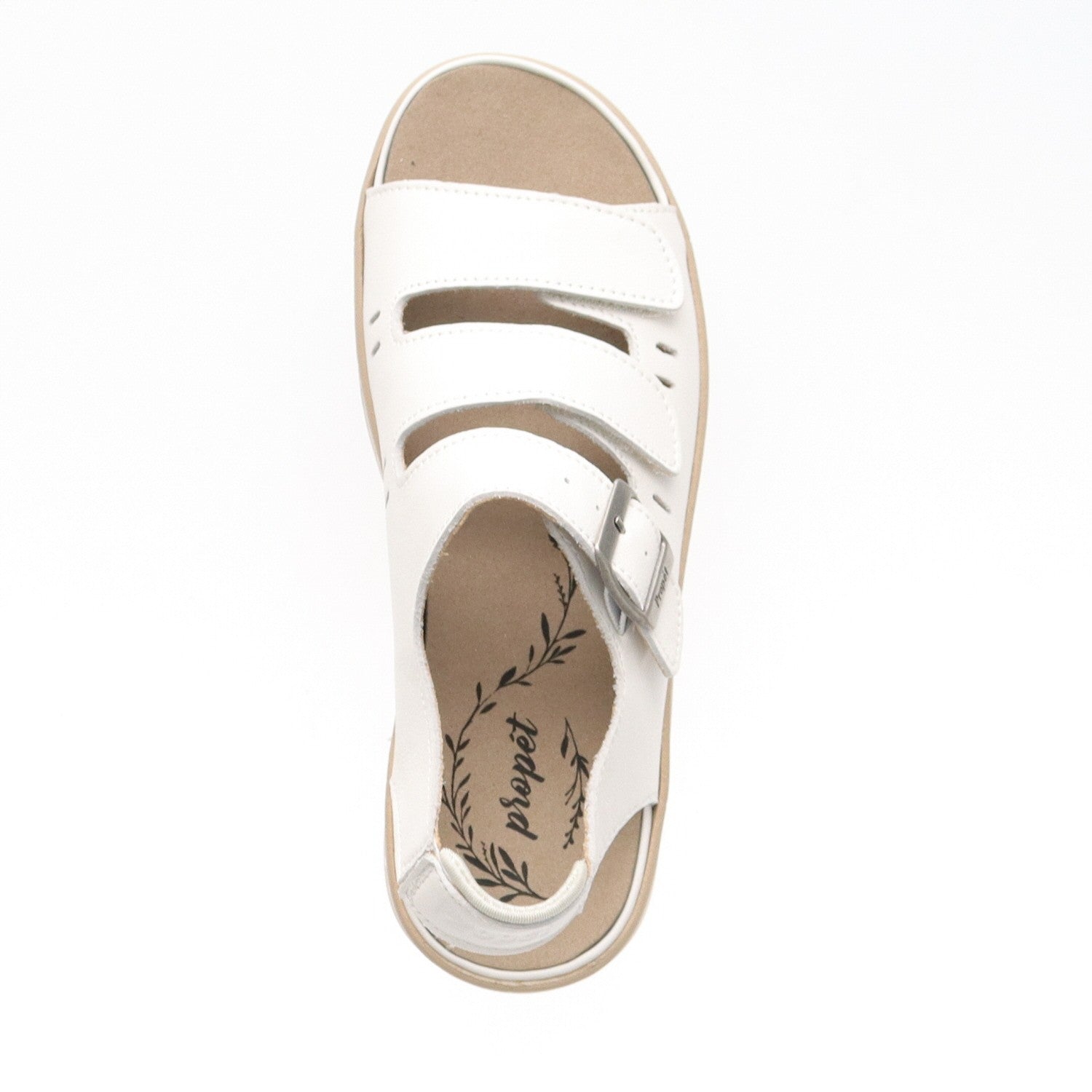 Propet Breezy Walker Women's Sandal - White Onyx - top view