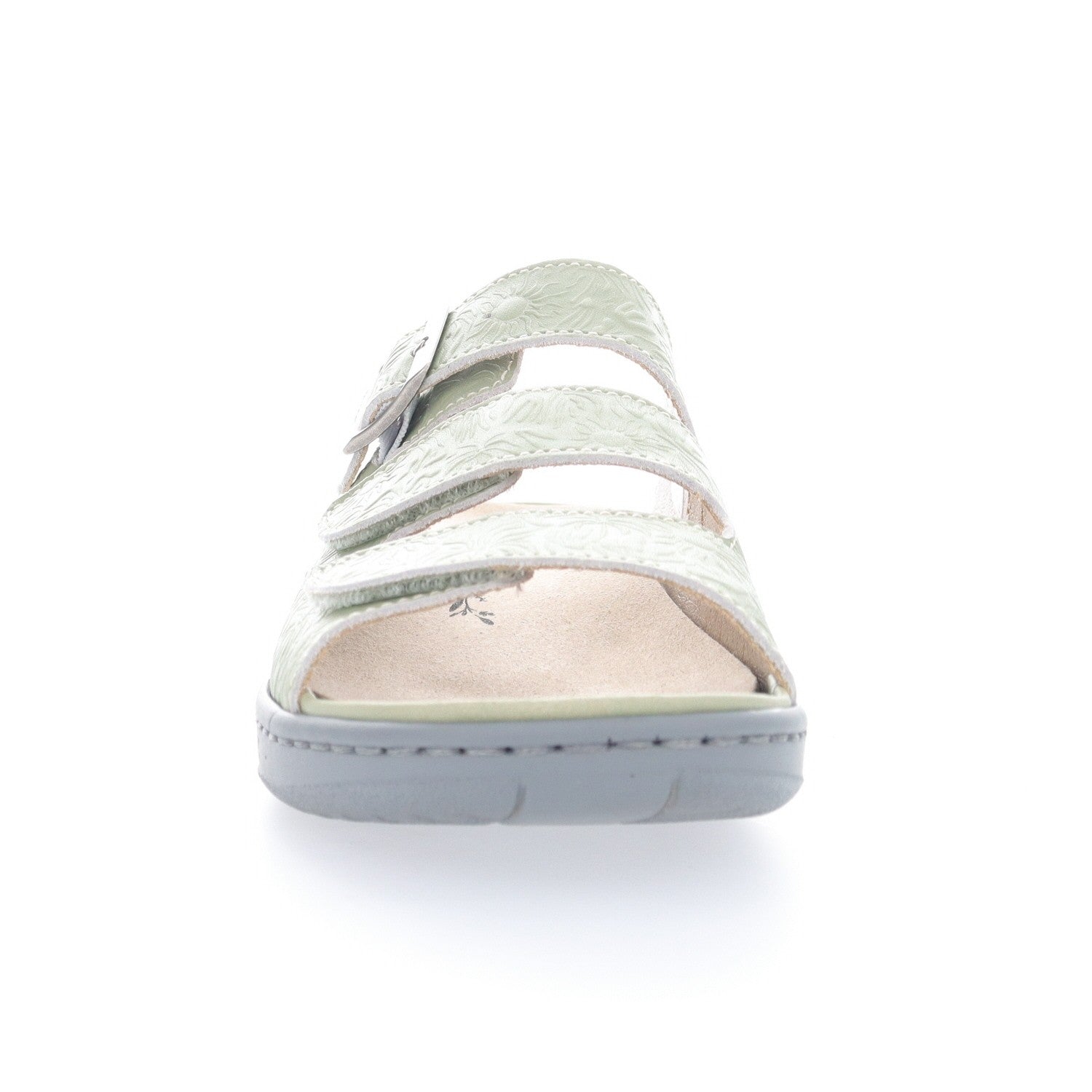 Propet Breezy Walker Slide - Women's Adjustable Sandal - Summer Green - front view