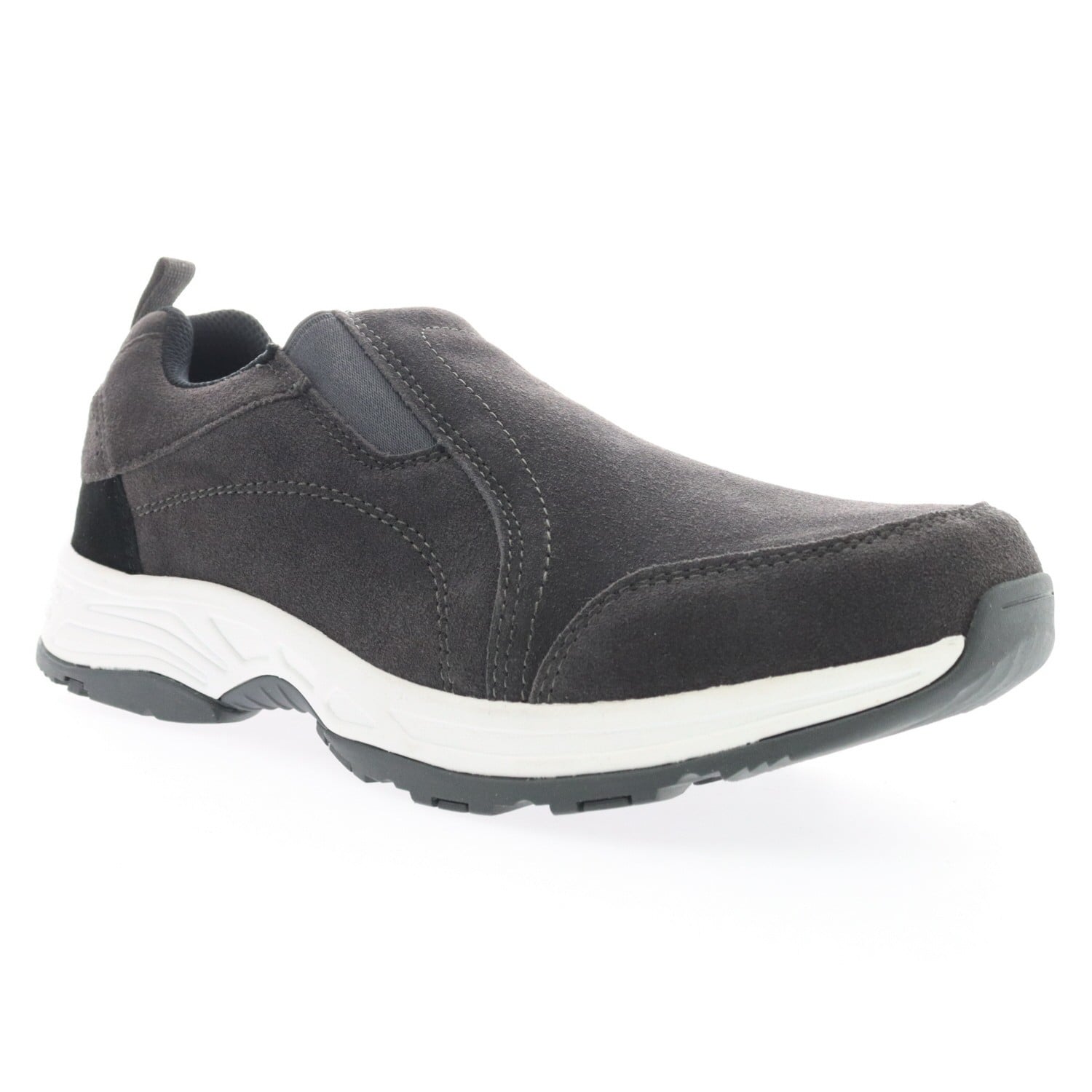 Propet Cash Men's Slip-on Water-Resistant Outdoor Casual Comfort Shoe in Dark Grey