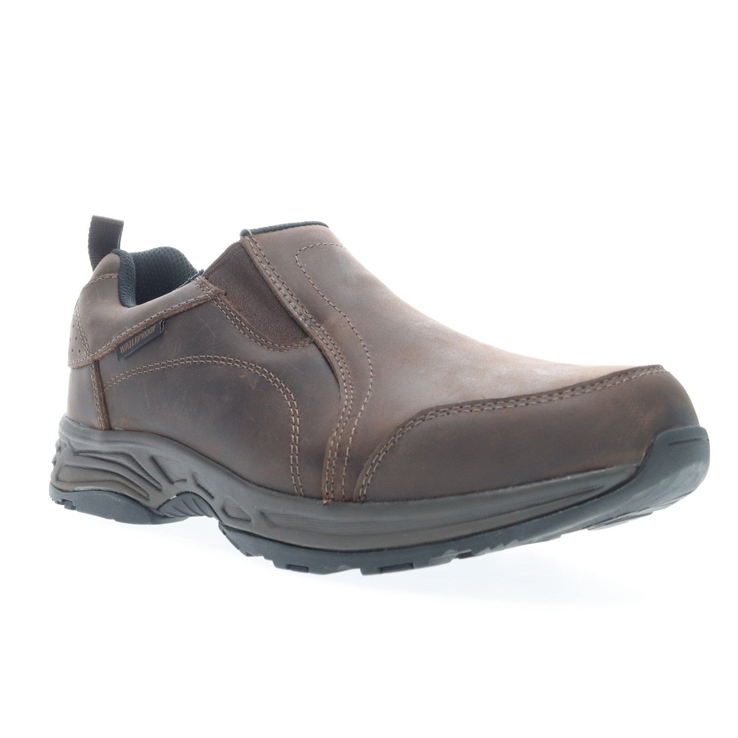 Propet Cash North Men's Waterproof Slip-on Shoe in Brown
