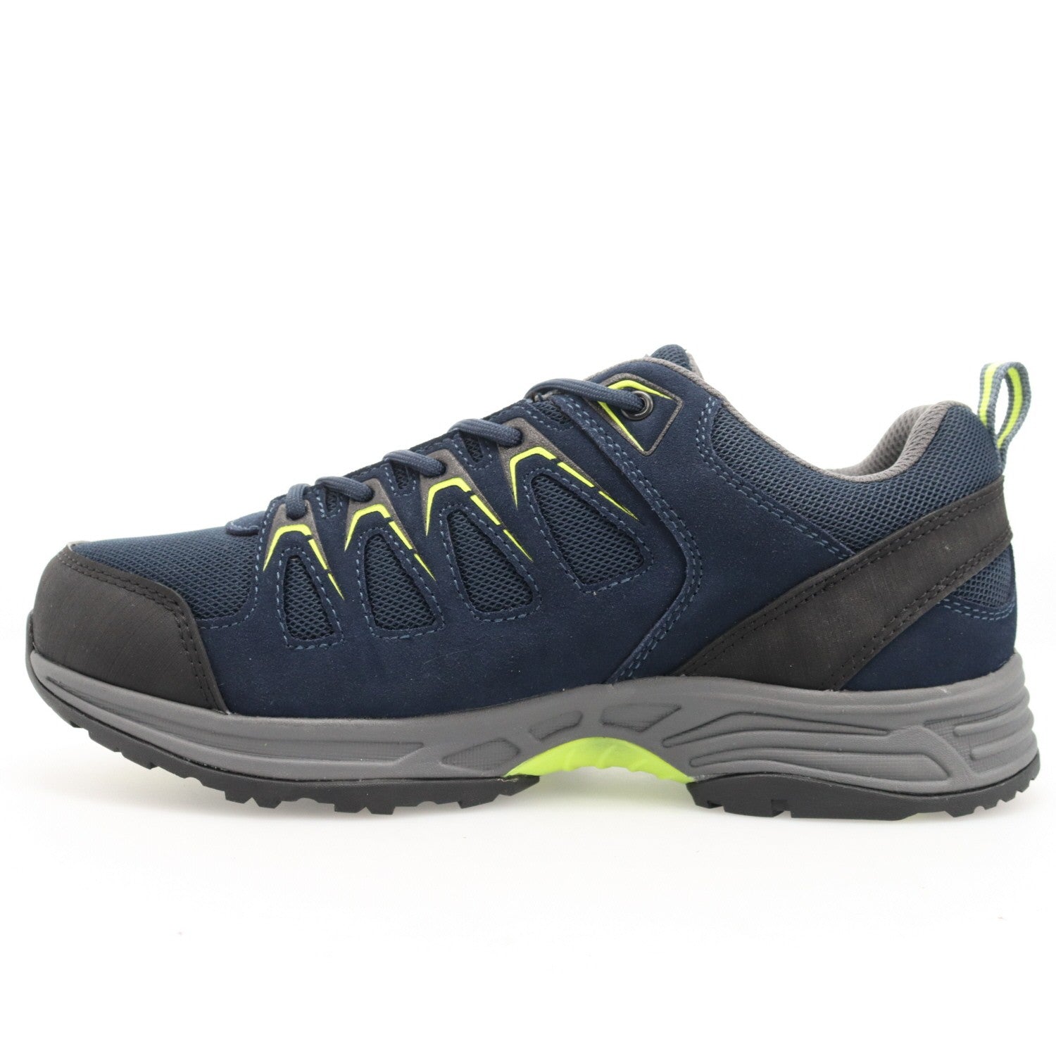 Propet Cooper Men's Waterproof Hiking Shoe - Navy/lime - inside view