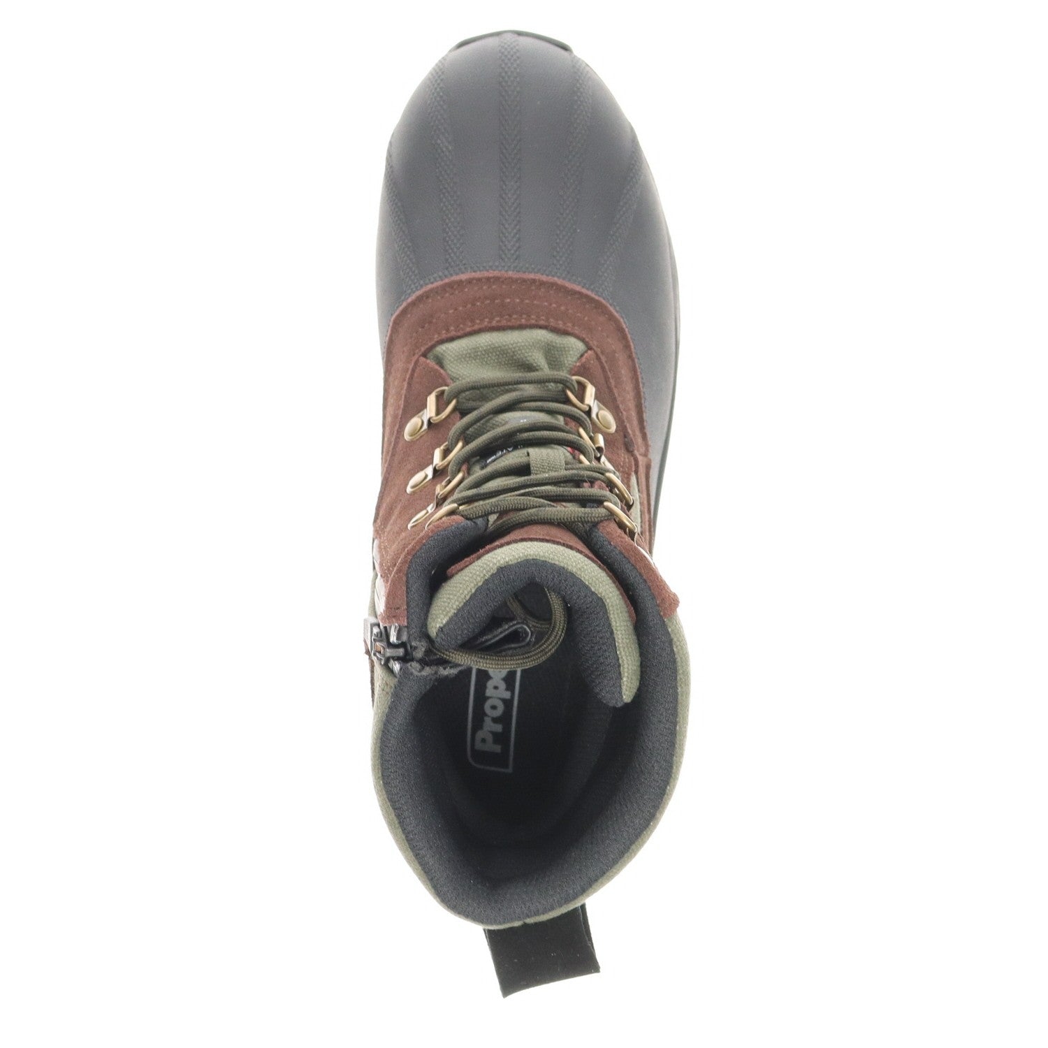 Propet Cortland Men's Waterproof Boot - Brown/olive - inside view