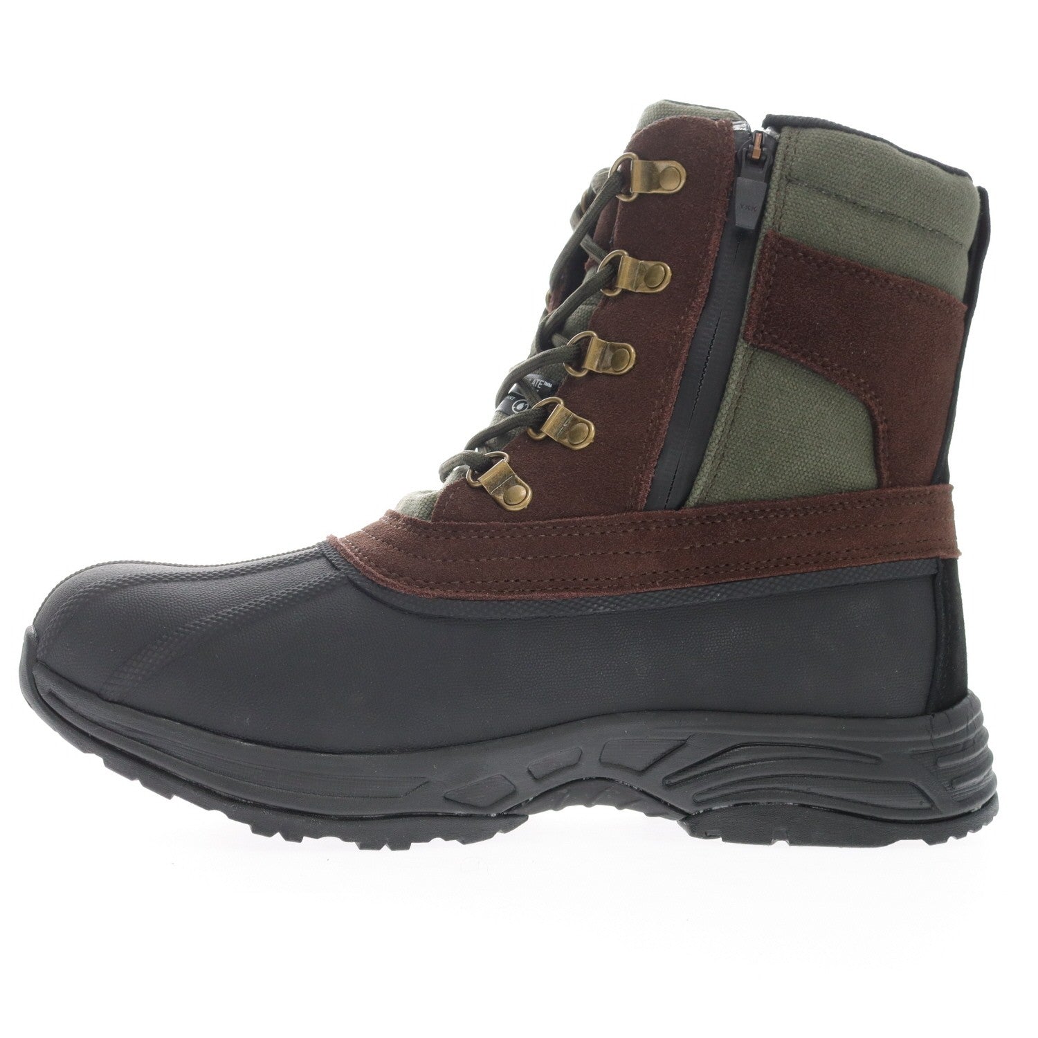 Propet Cortland Men's Waterproof Boot - Brown/olive - outside view