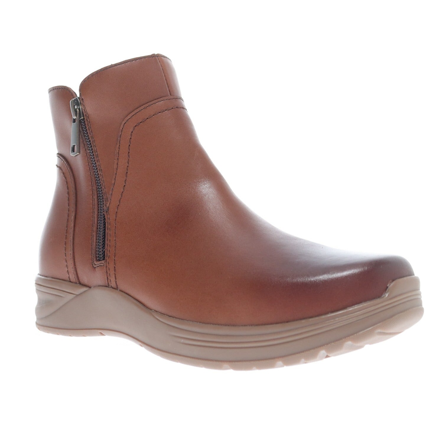 Propet Delphi Women's Comfort Side-Zip Boots in Brown