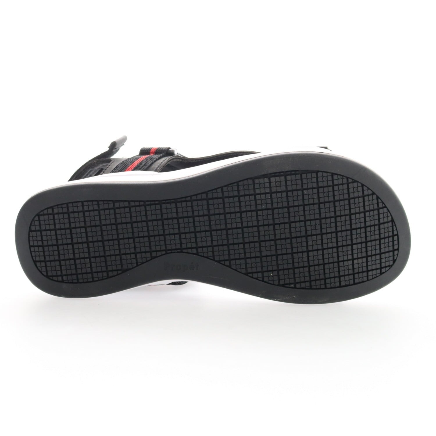 Propet Eli Men's Sneaker - Black/red - bottom view