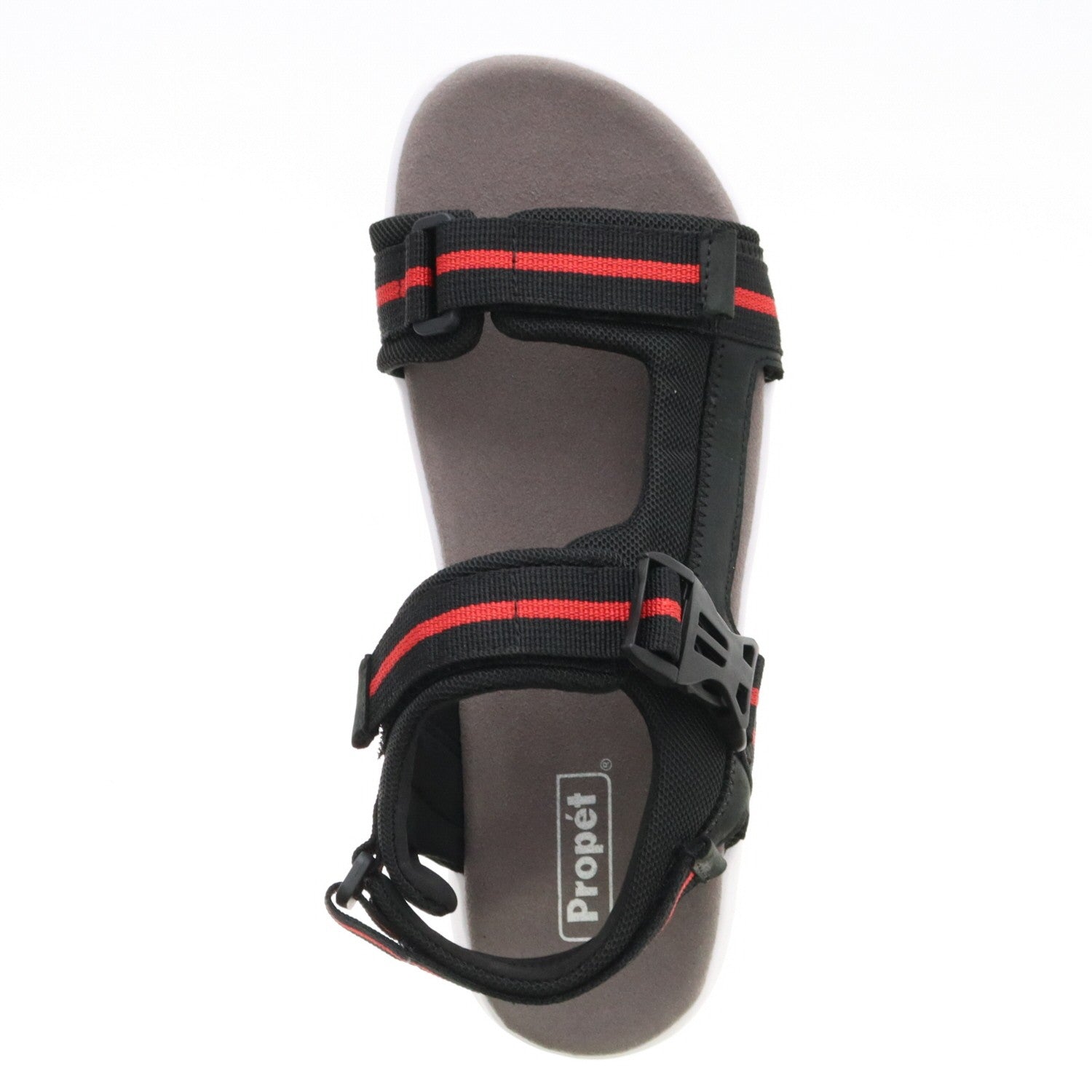 Propet Eli Men's Sneaker - Black/red - top view