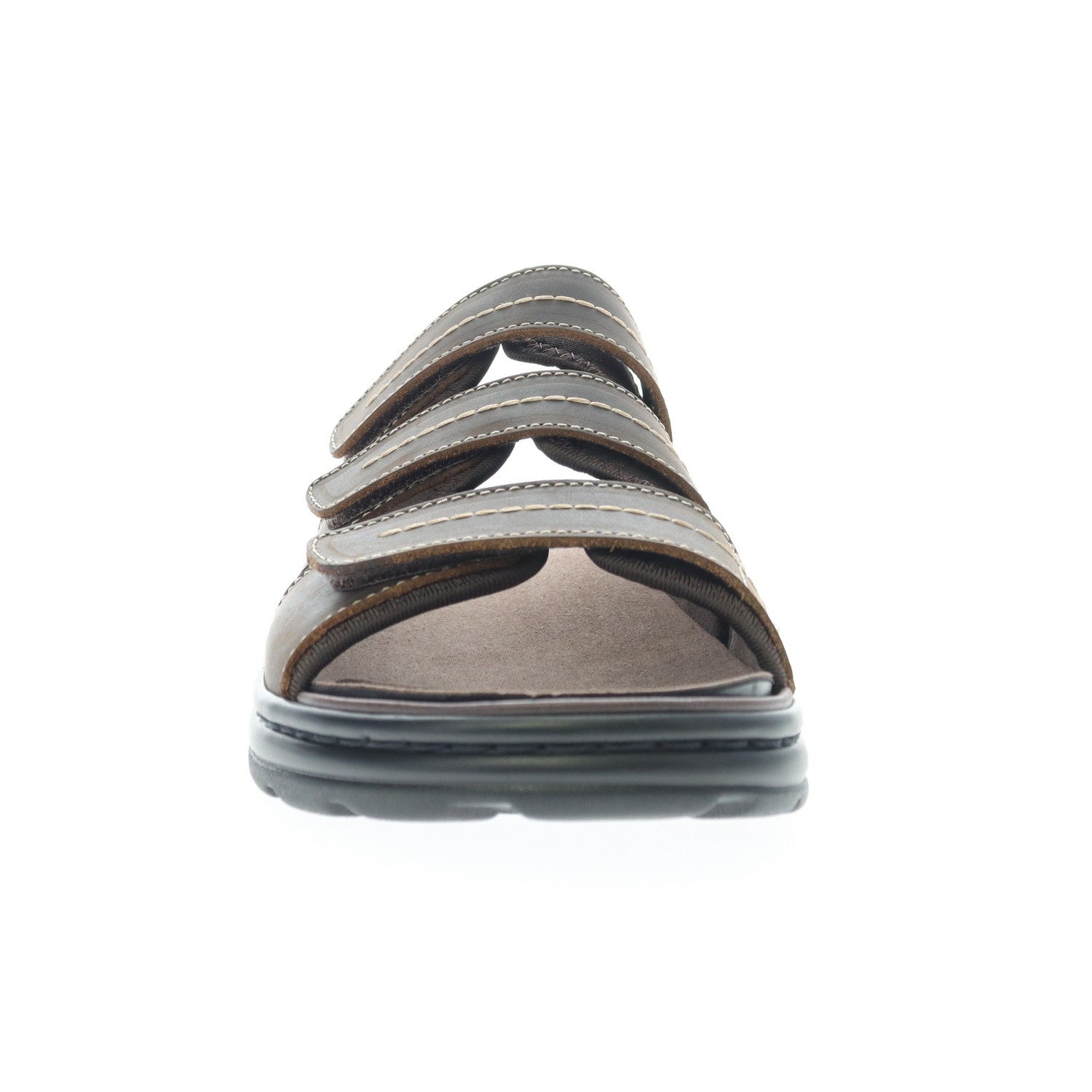 Propet Hatcher Men's Slide Sandal - Brown - front view