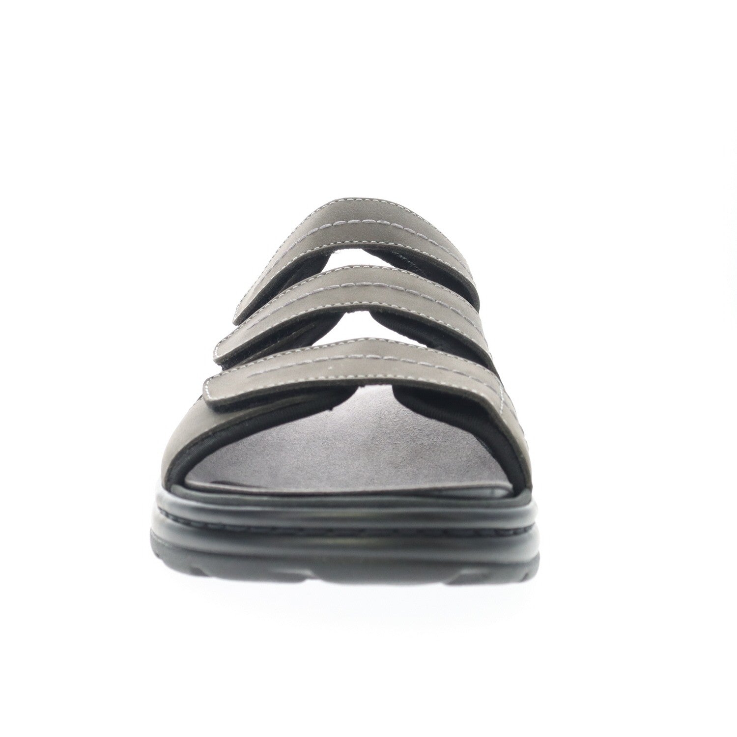 Propet Hatcher Men's Slide Sandal - Dark Grey - front view