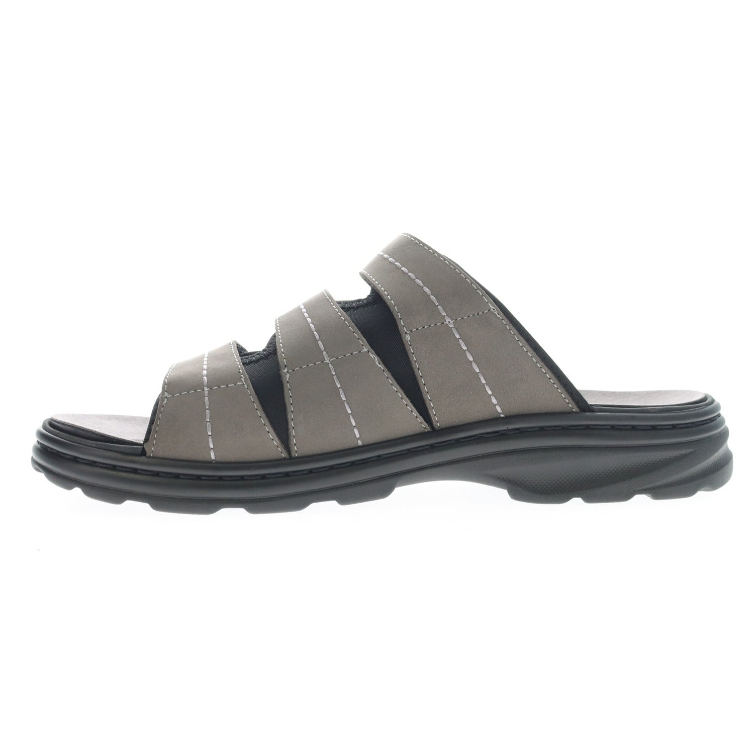 Propet Hatcher Men's Slide Sandal - Dark Grey - inside view
