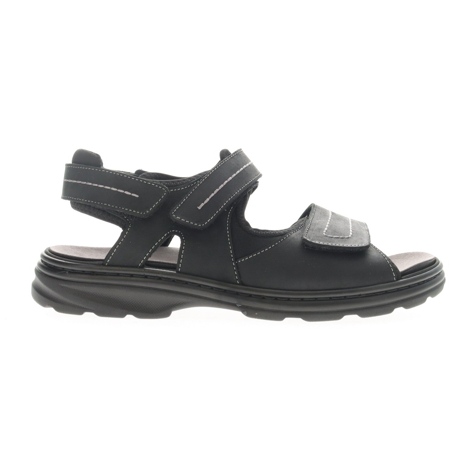 Propet Hudson Men's Walking Sandal - Black - outside view