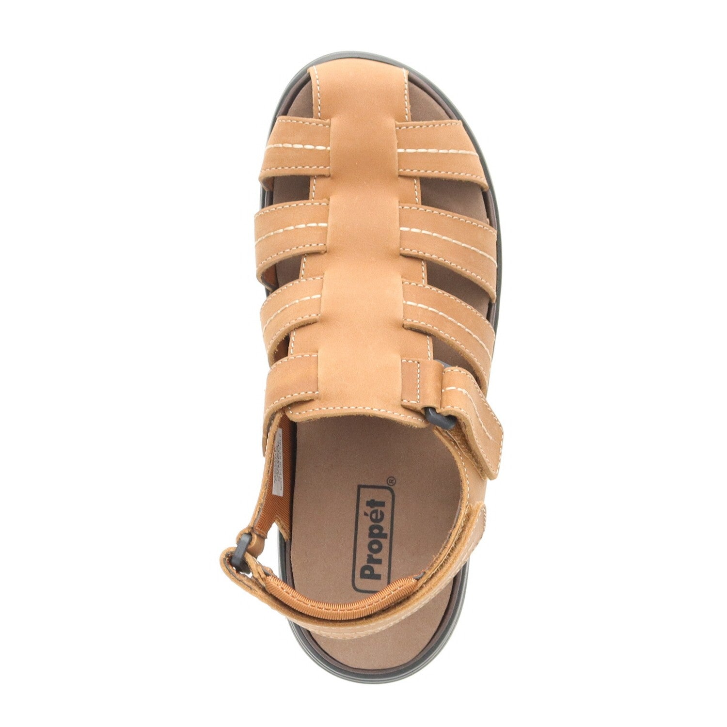 Propet Hunter Men's Fisherman Sandal - Tan - top view