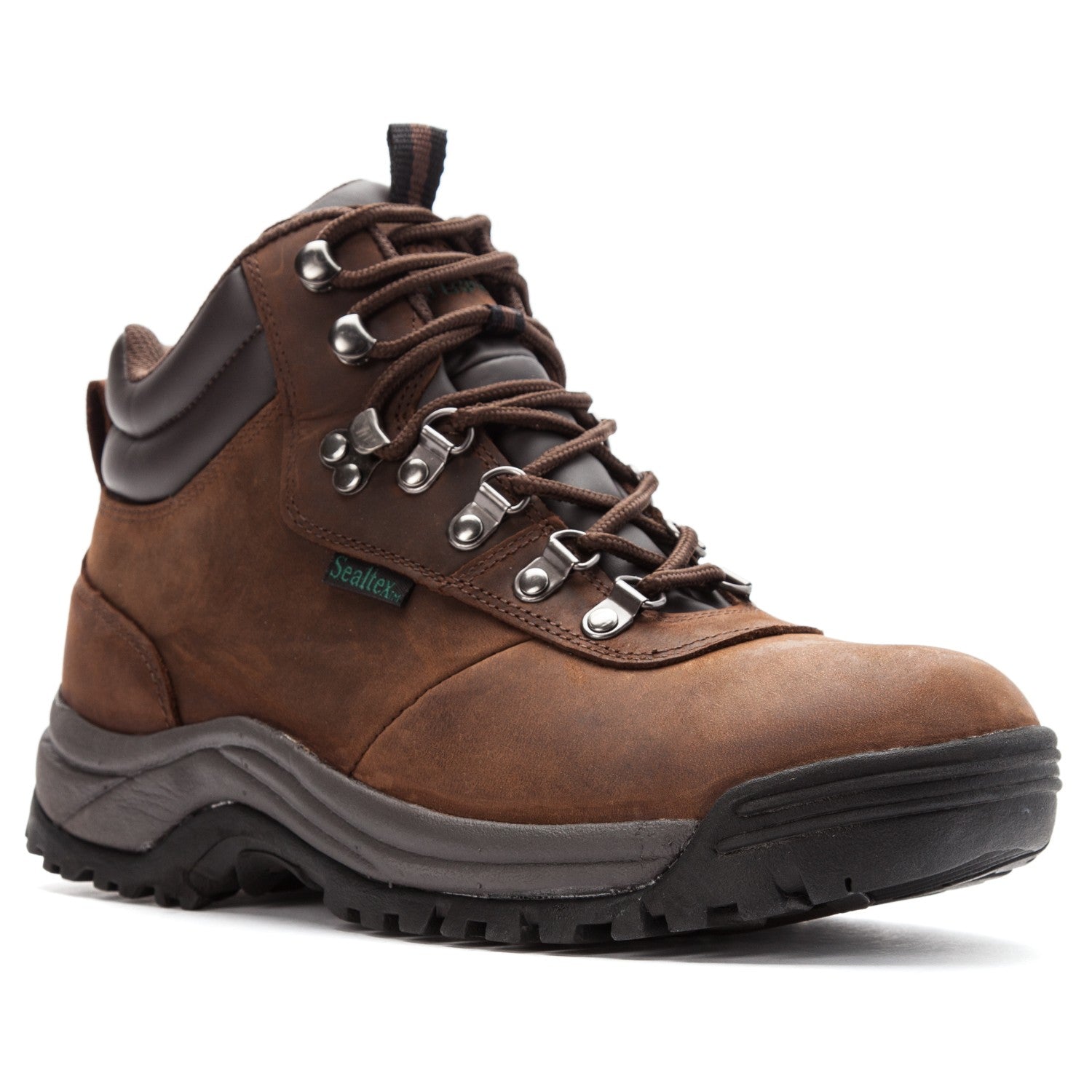 Propet Cliff Walker Men's Lace Up Boots - Brown Crazy Horse - Pair