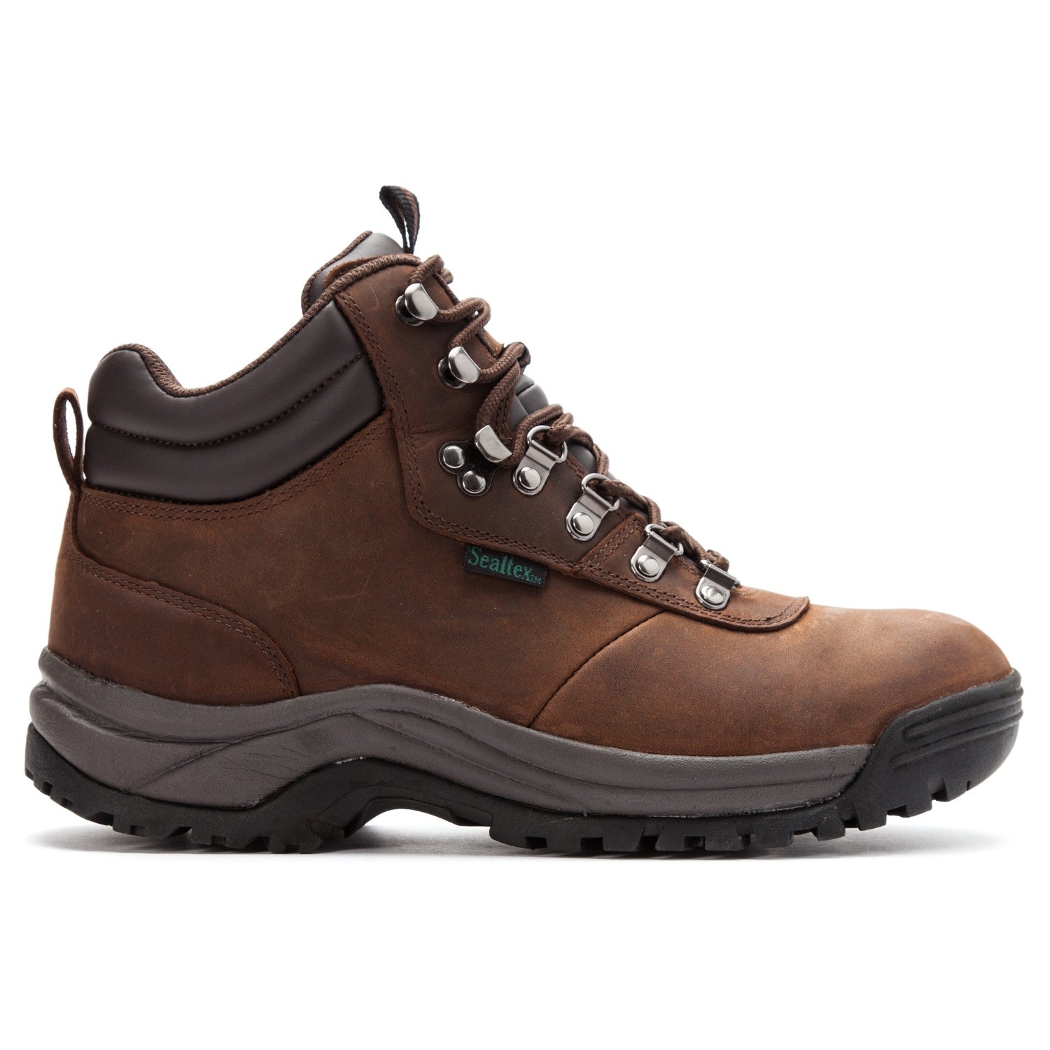 Propet Cliff Walker Men's Lace Up Boots - Brown Crazy Horse - Outer Side