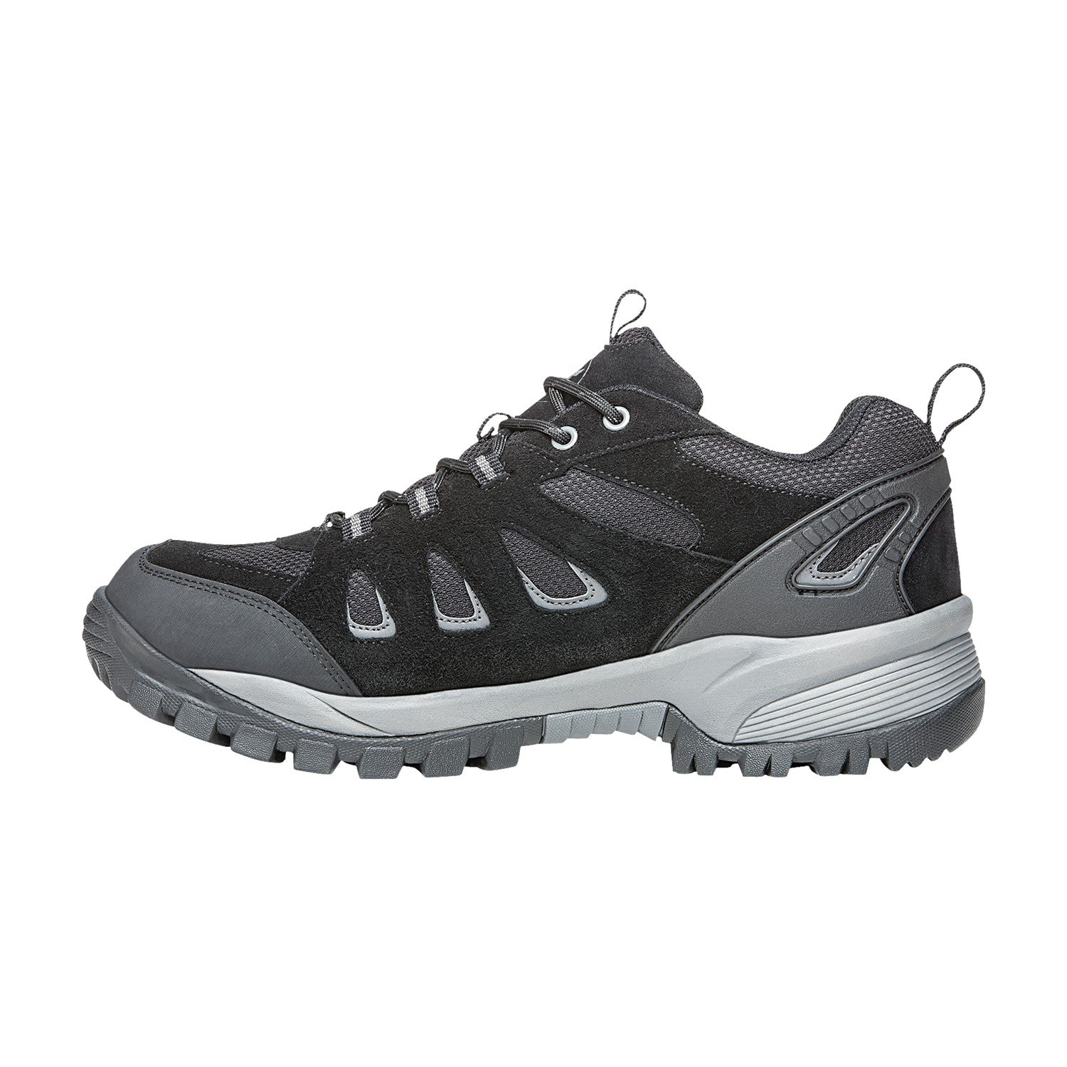 Propet Ridgewalker Low Men's Hiking Shoes - Black/Red - Instep Side