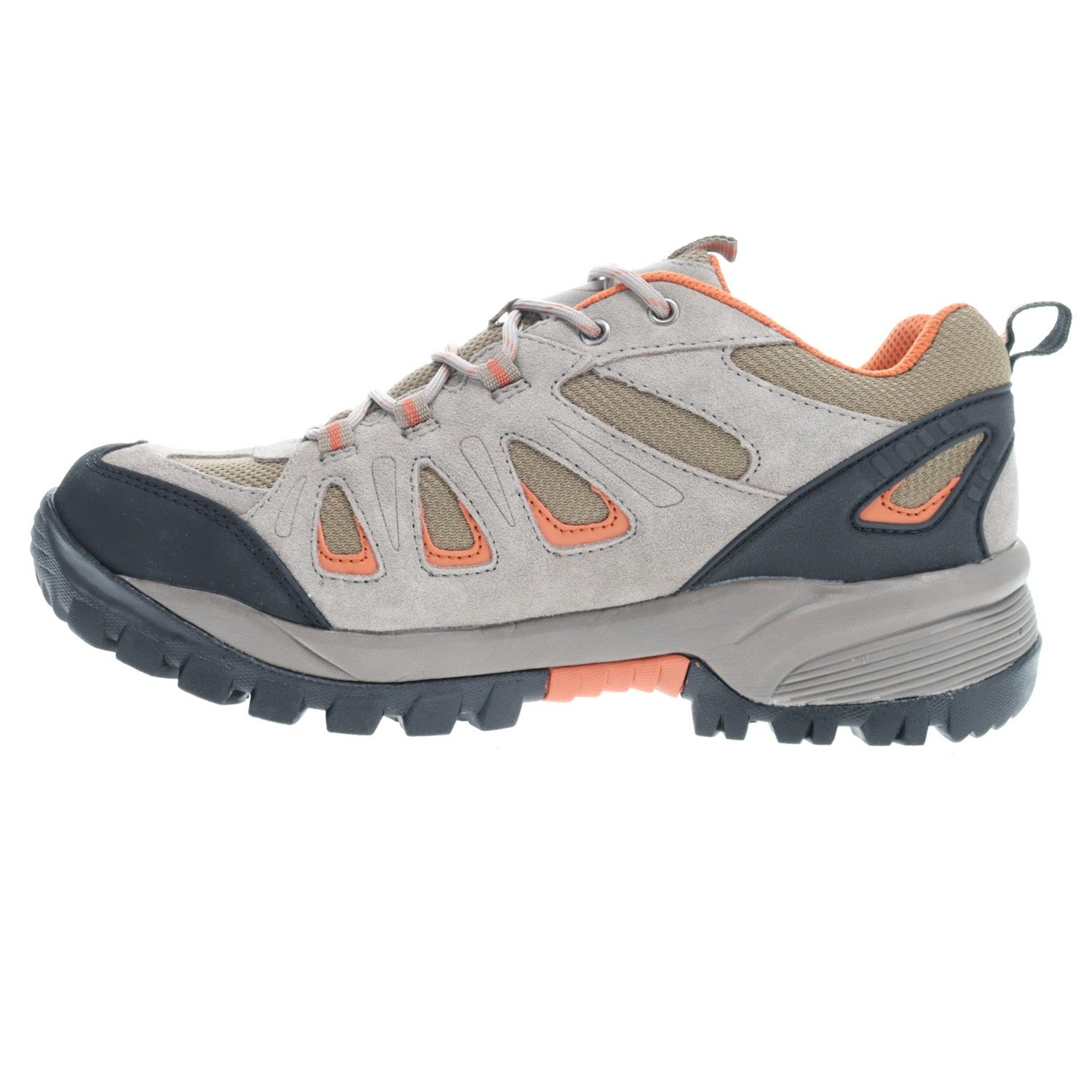 Propet Ridgewalker Low Men's Hiking Shoes - Gunsmoke/Orange - Instep Side