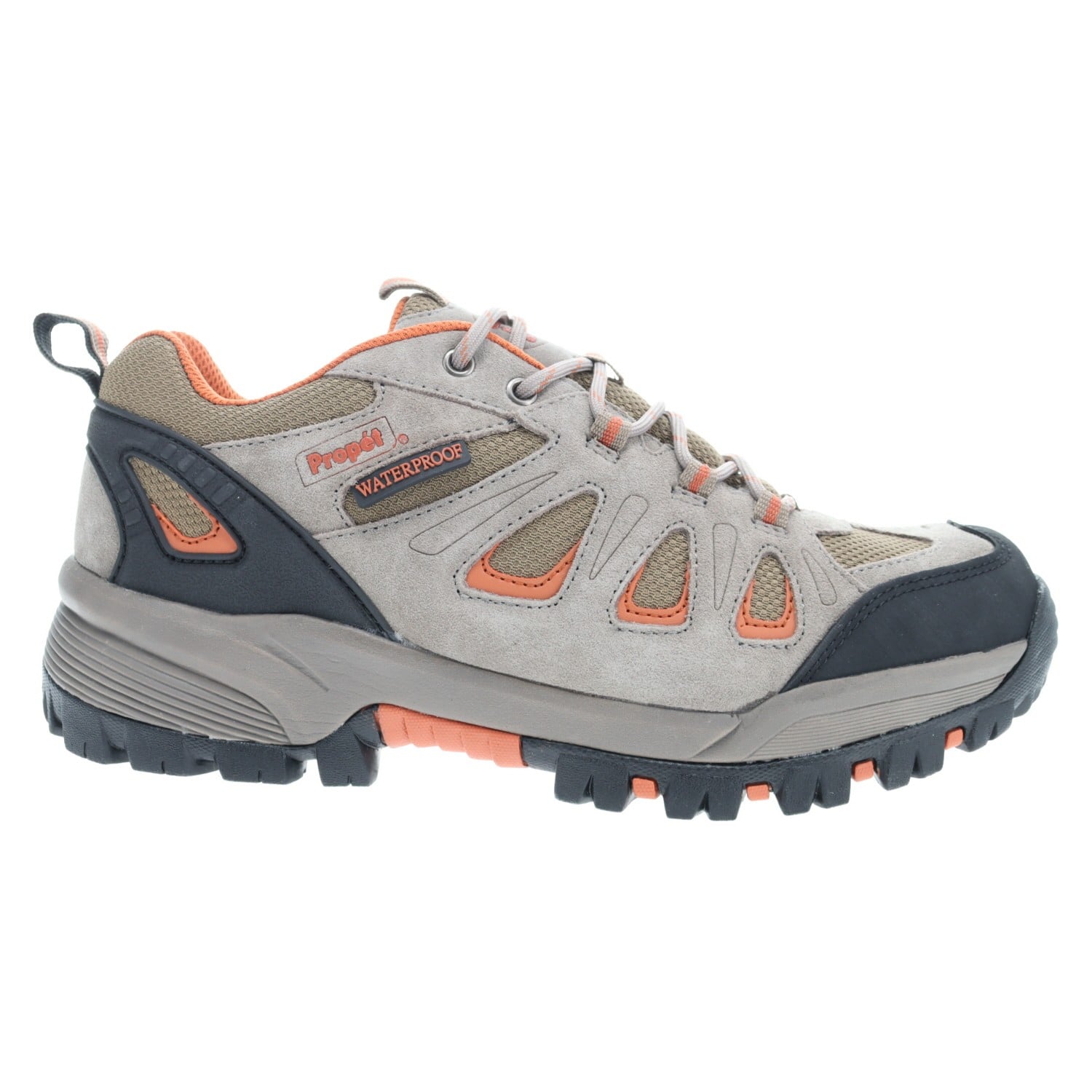 Propet Ridgewalker Low Men's Hiking Shoes - Gunsmoke/Orange - Outer Side
