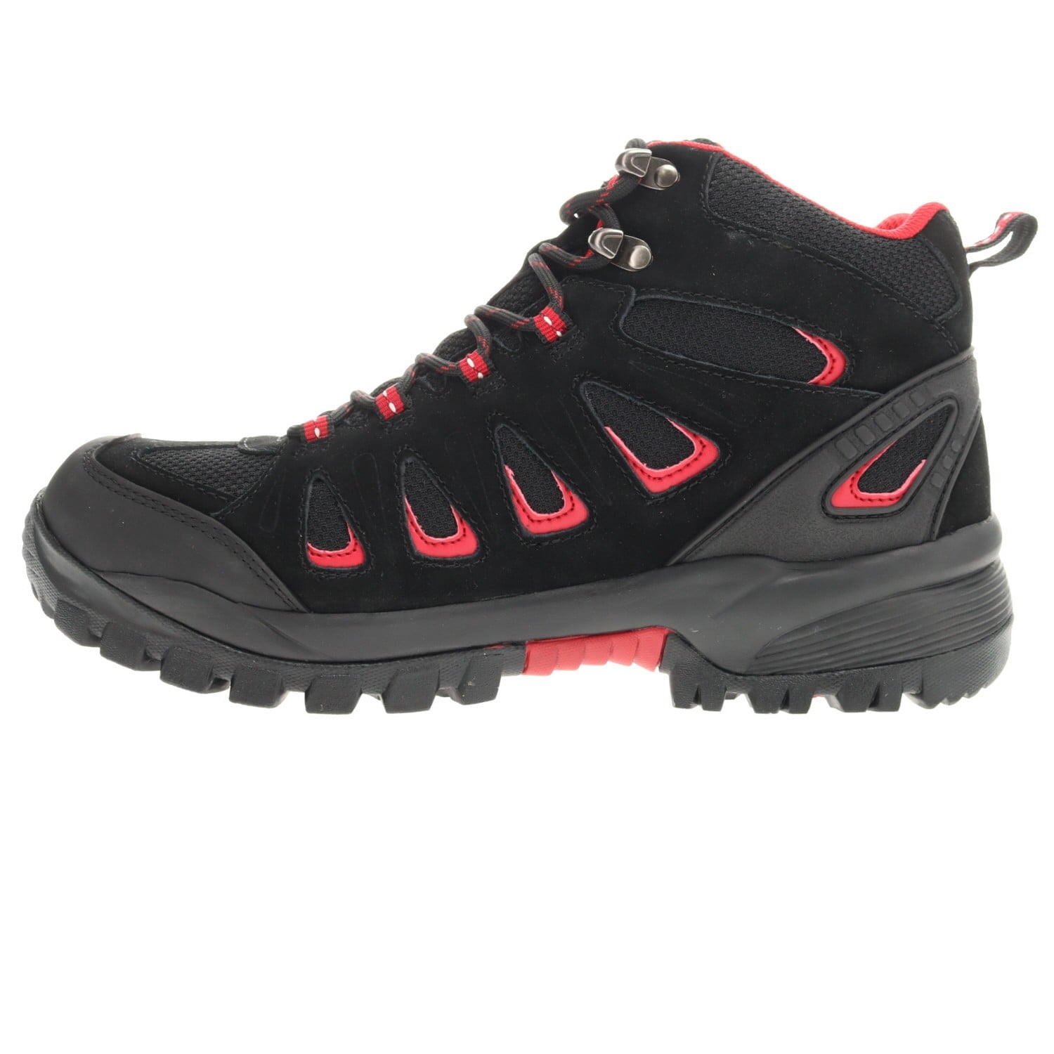 Propet Ridgewalker Men's Hiking Boots - Black/Red - Instep Side
