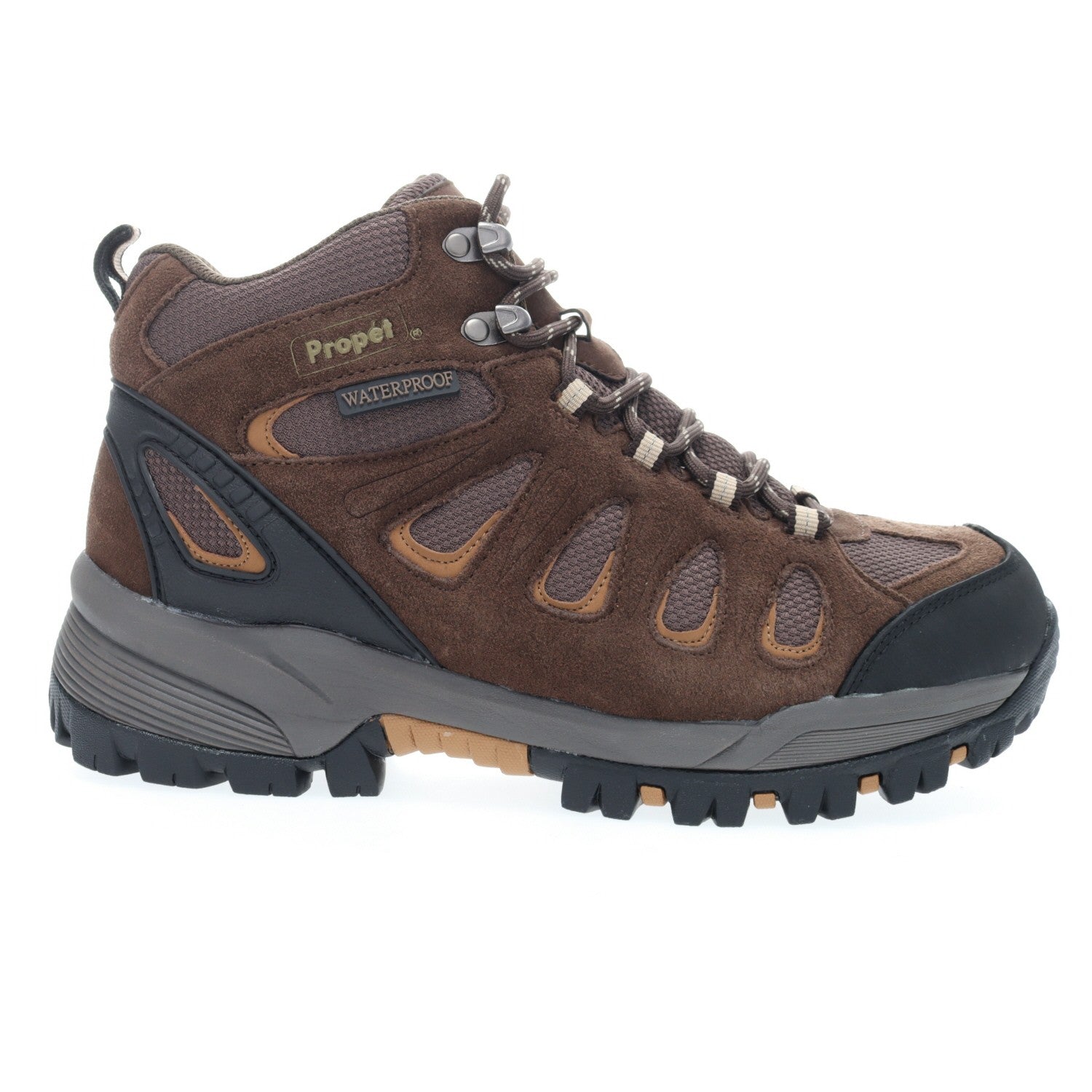 Propet Ridgewalker Men's Hiking Boots - Black/Red - Outer Side