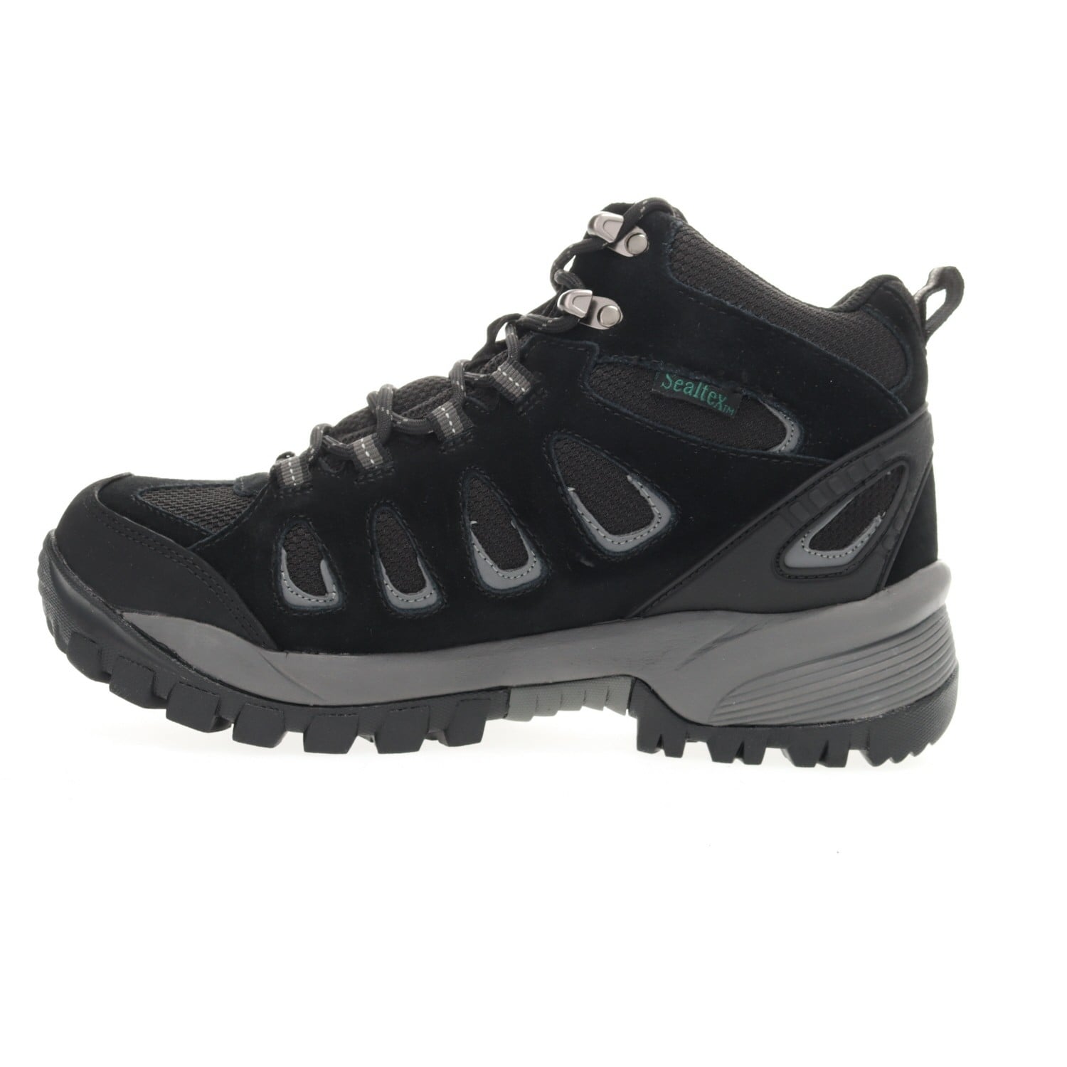 Propet Ridgewalker Men's Hiking Boots - Black/Red - Instep Side
