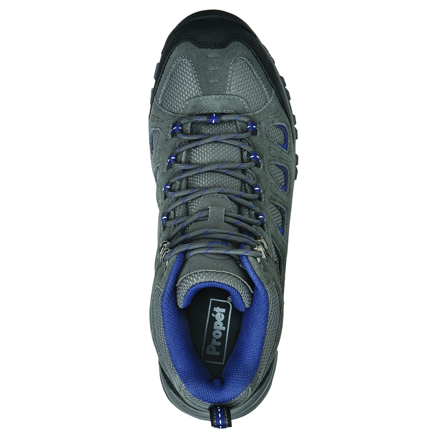 Propet Ridge Walker - Men's Orthopedic Waterproof Boot in Grey/Blue