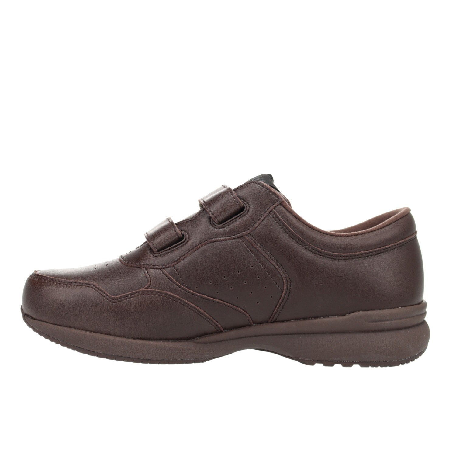 Propet Men's LifeWalker Strap Sneakers - Brown - Instep Side