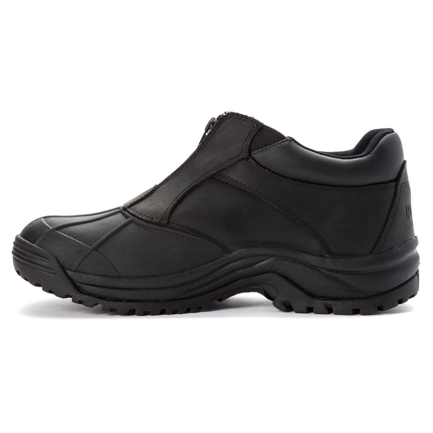 Propet Blizzard Ankle Zip Men's Front Zip Boots - Black - Instep Side