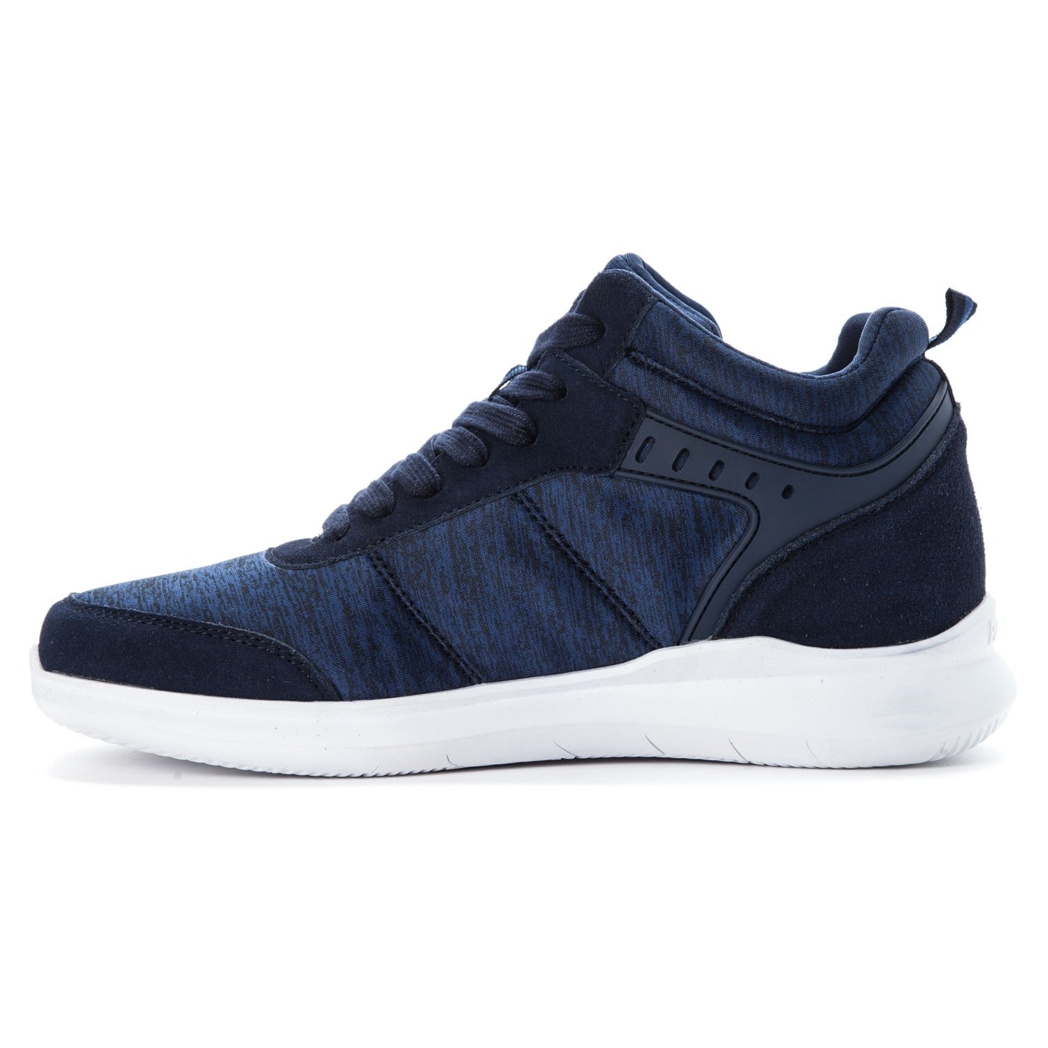 Propet Viator Hi Men's Lace Up Fashion Sneakers - Navy - Instep Side