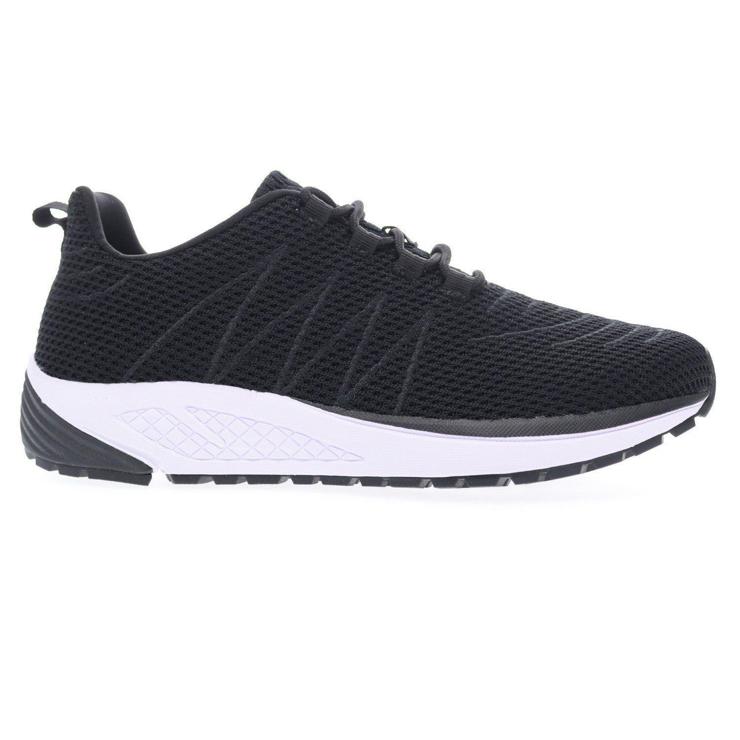 Propet Tour Knit Men's Sneakers - Black - Outer Side