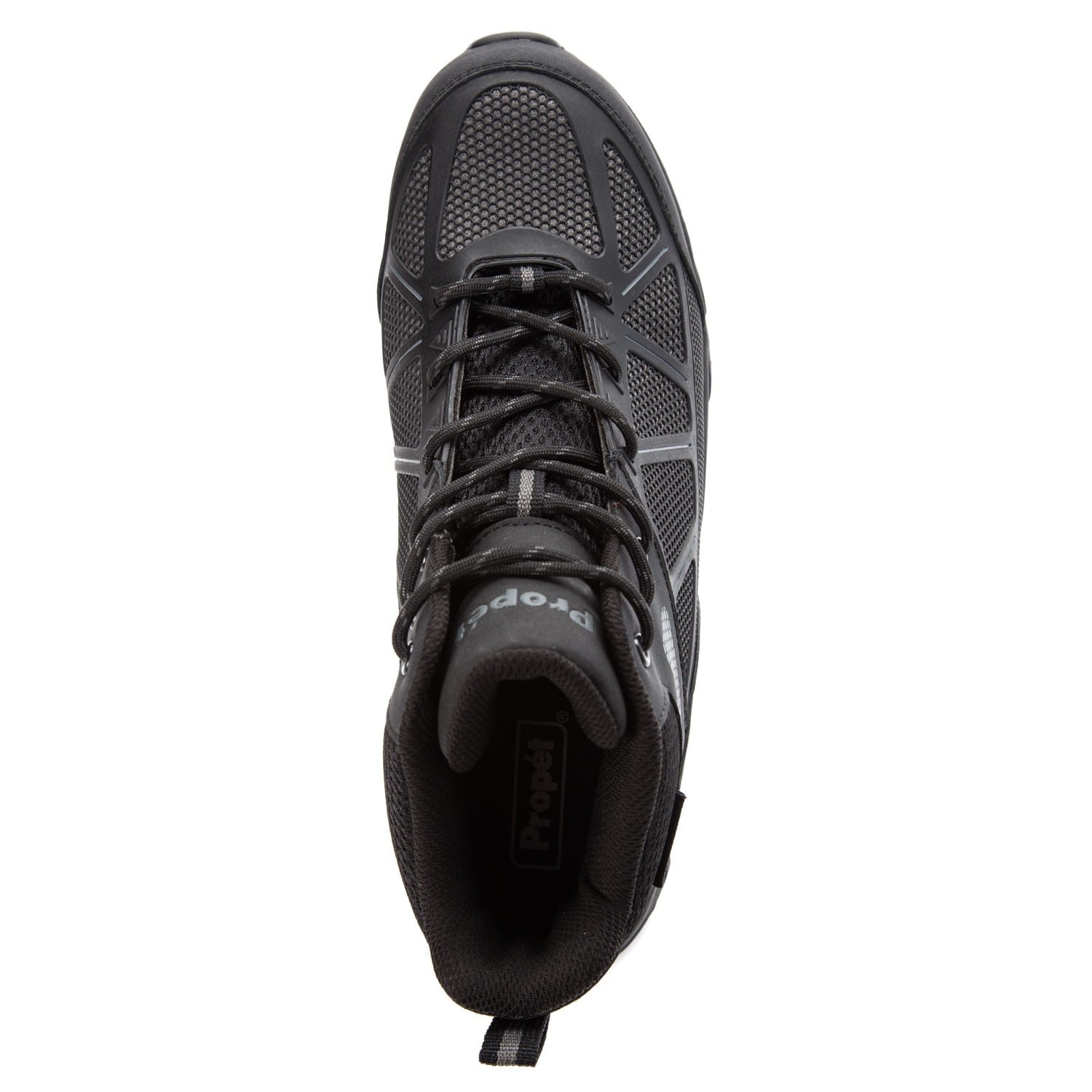 Propet Seeley Hi Men's Lace Up Boots - Dark Grey/Black - Top