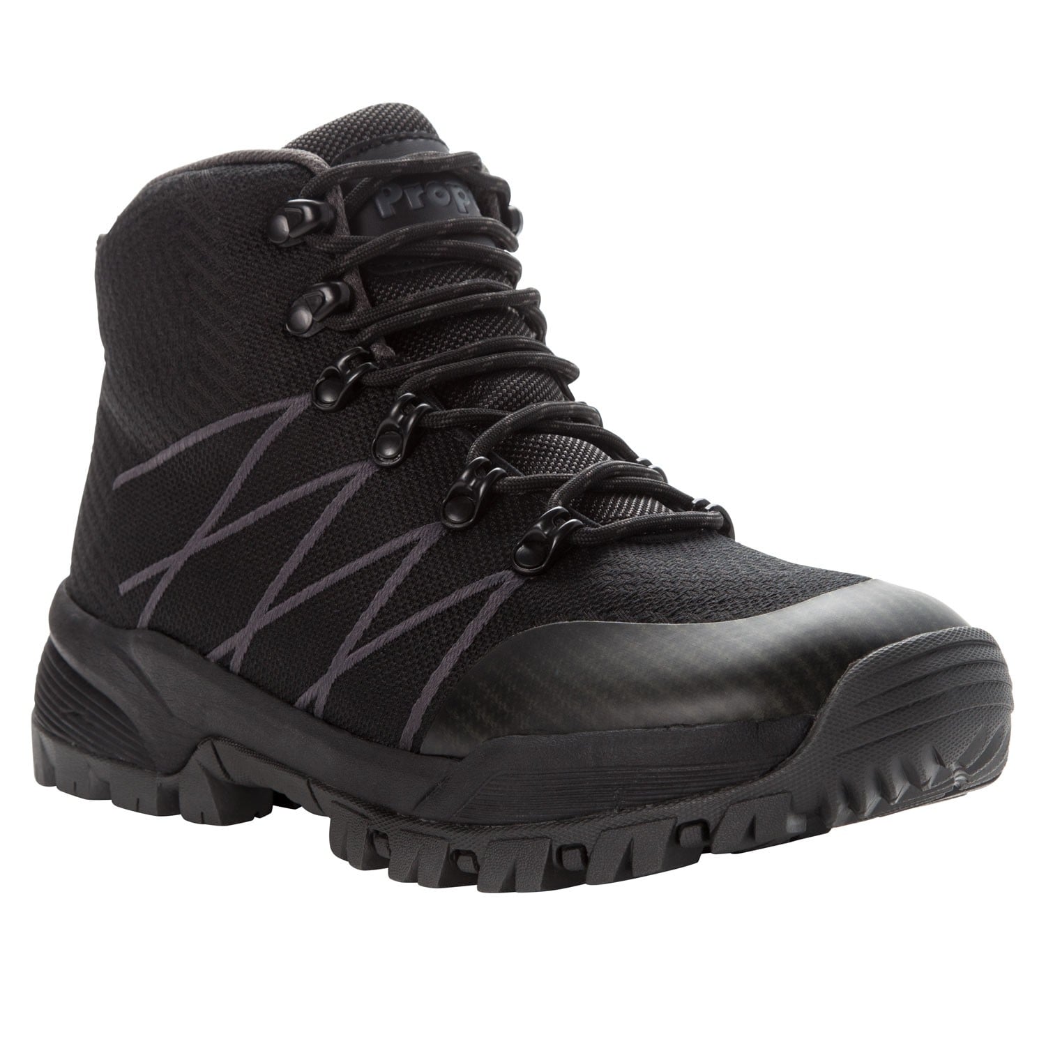 Propet Traverse Men's Lace Up Boots in Black/Dk Grey