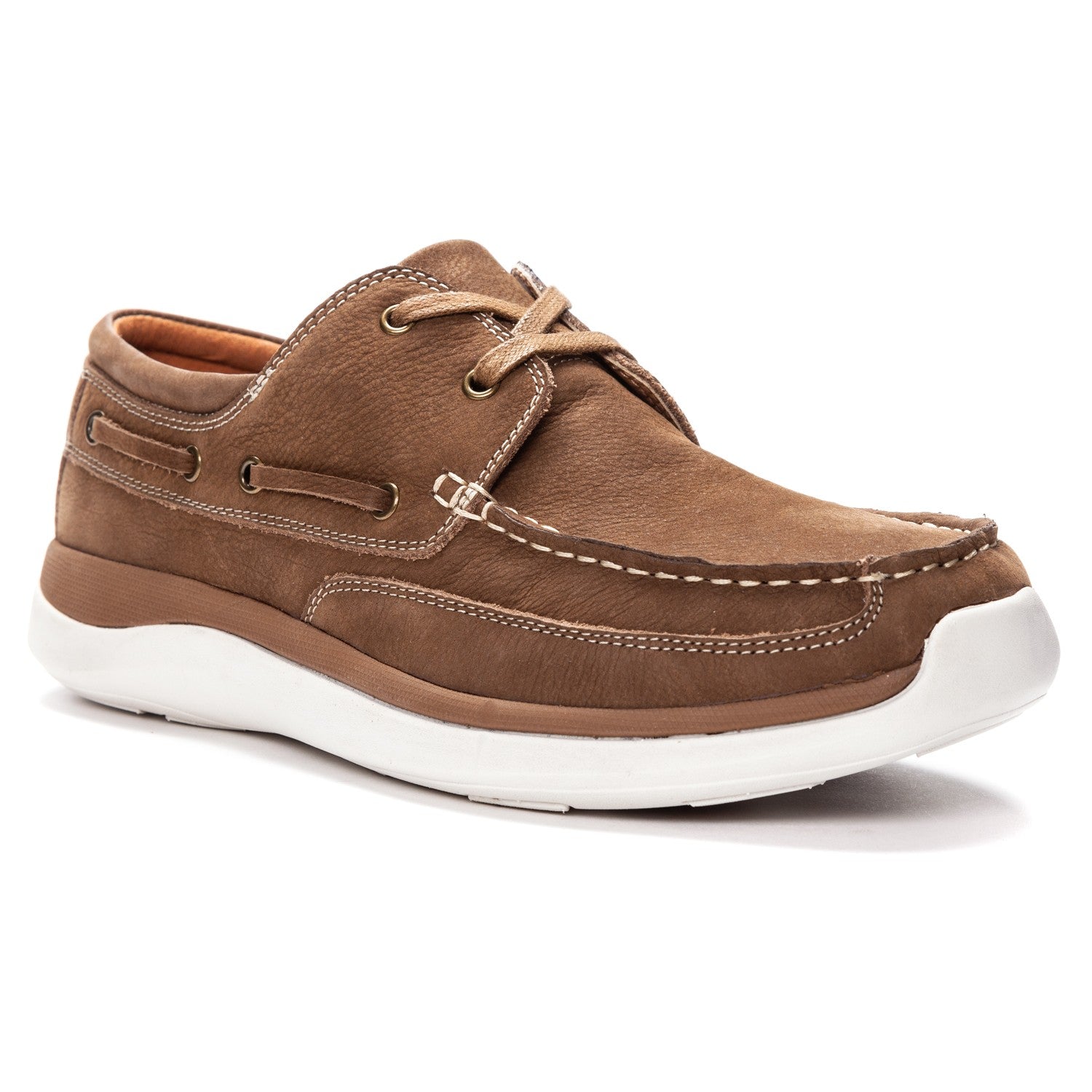 Propet Men's Pomeroy Boat Shoes in Timber