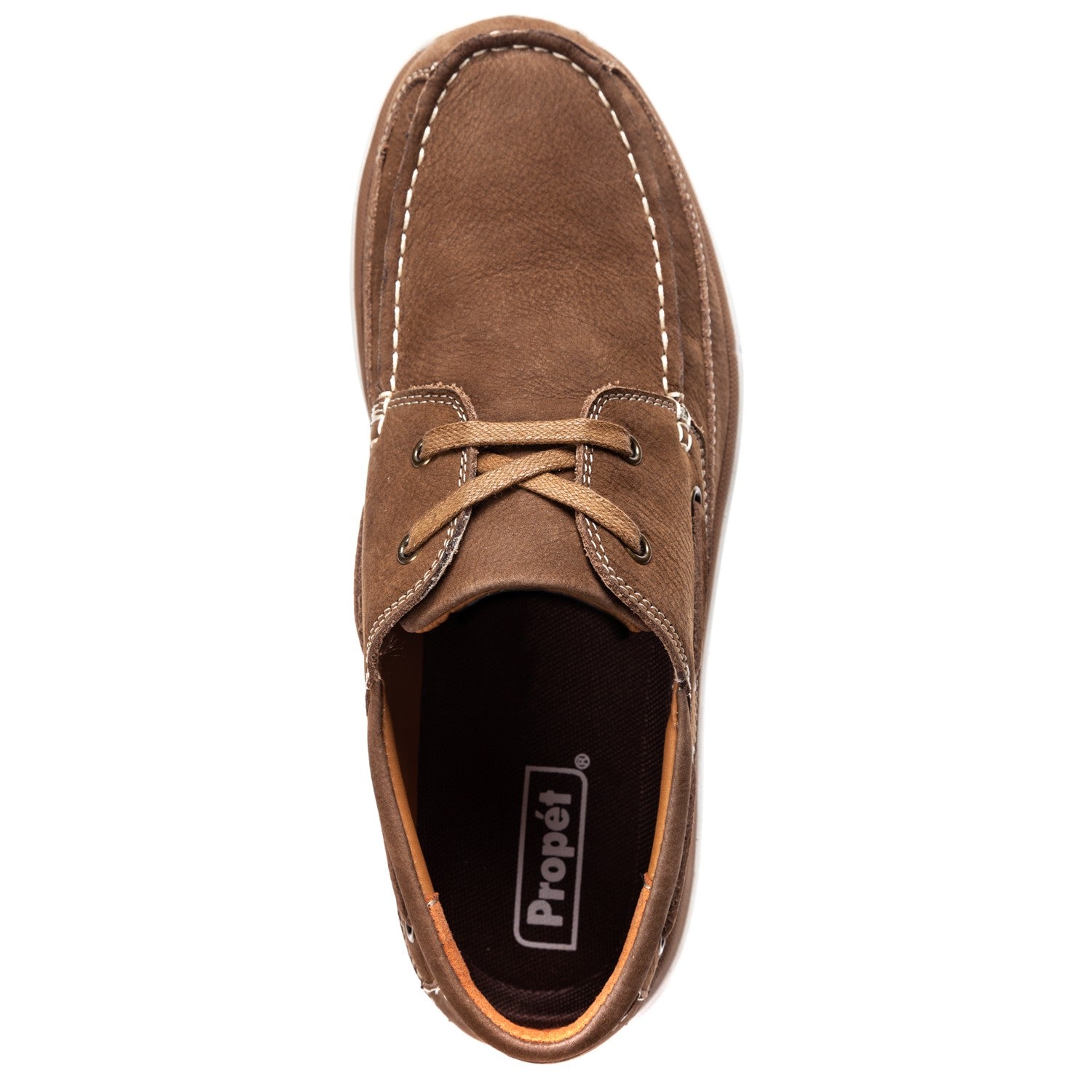 Propet Men's Pomeroy Boat Shoes - Timber - Top