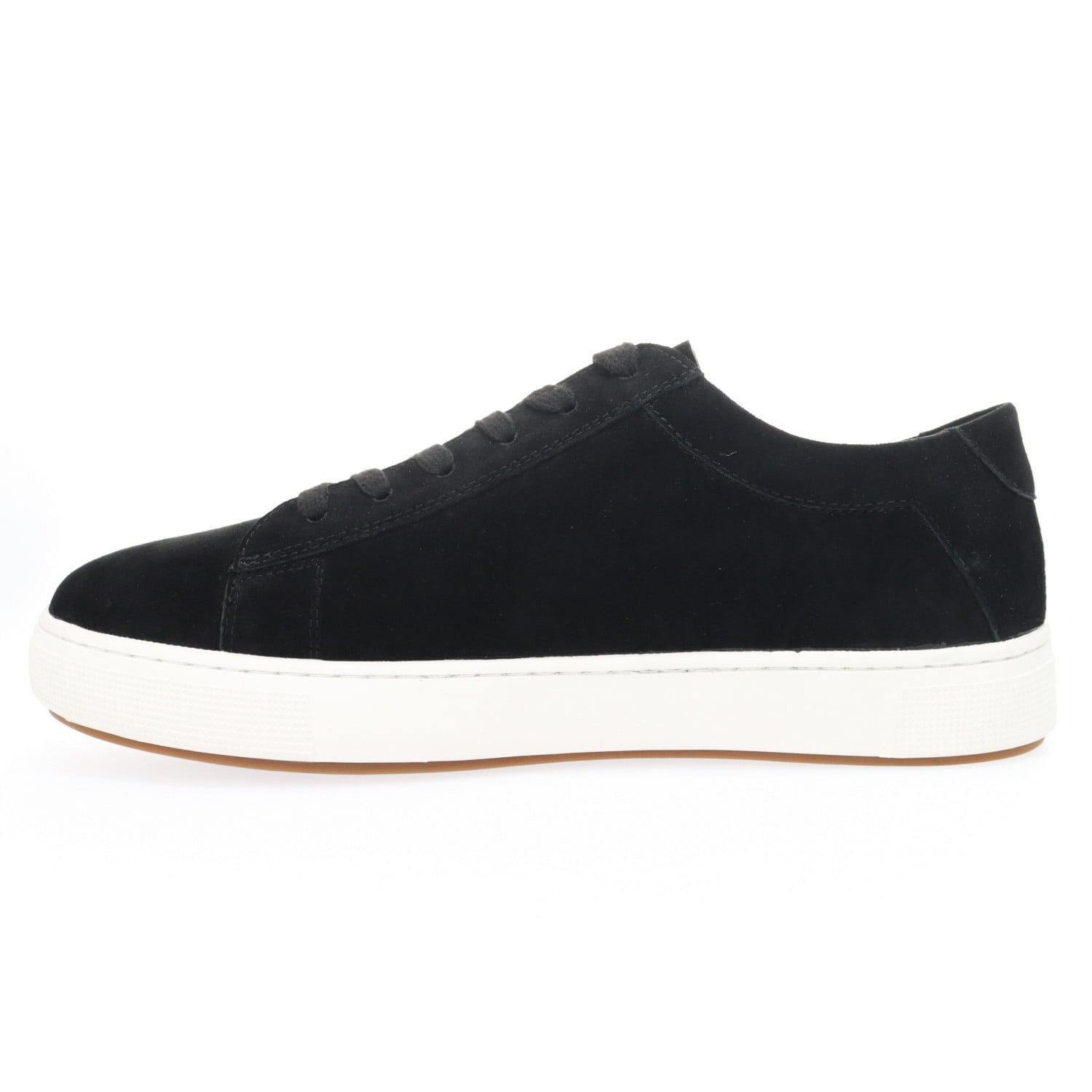 Propet Kenji Men's Suede Sneakers - Black - Instep Side