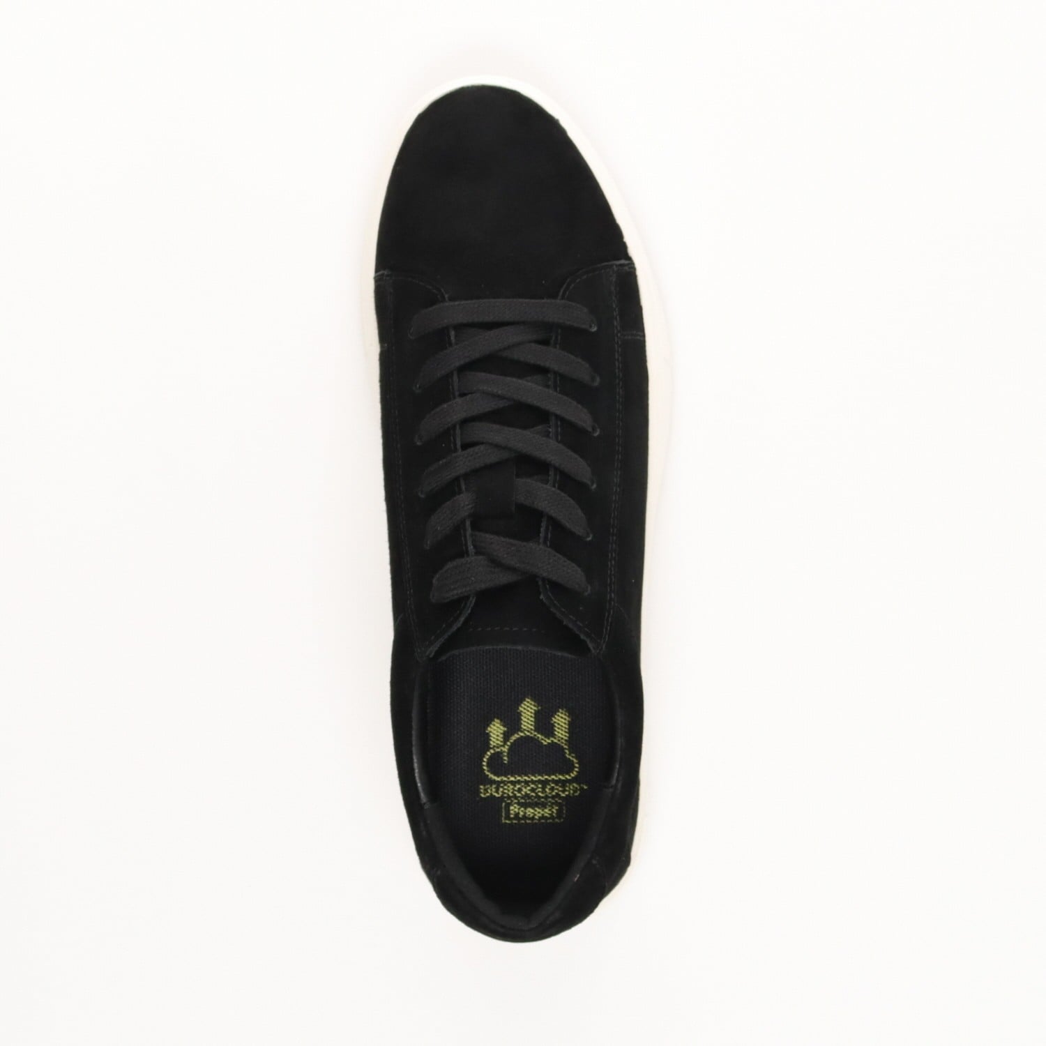 Propet Kenji Men's Suede Sneakers - Black - Top