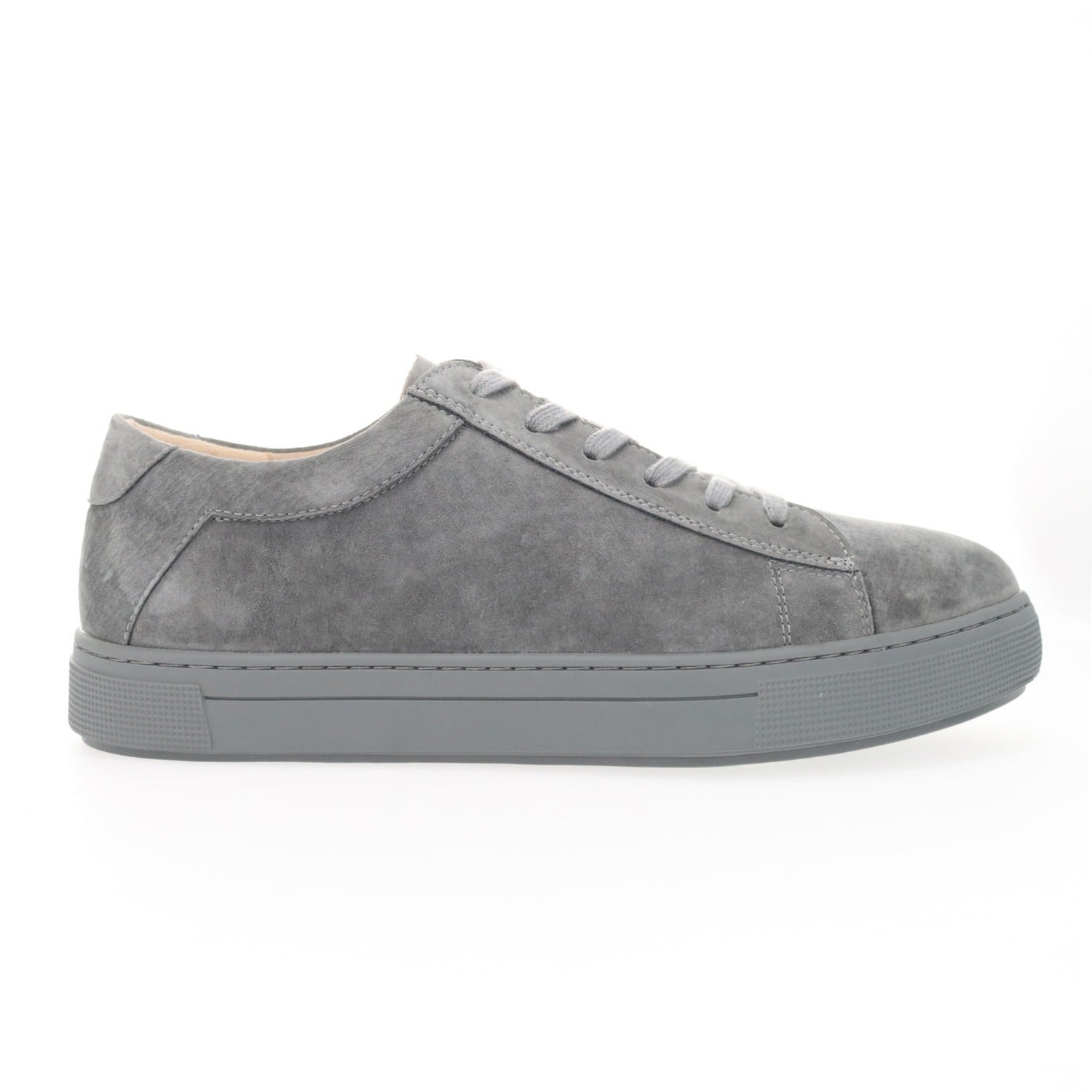 Propet Kenji Men's Suede Sneakers - Grey - Outer Side