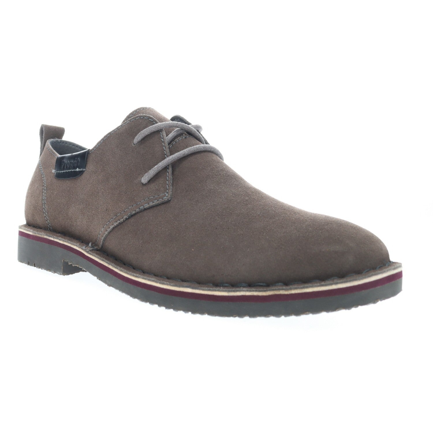 Propet Finn Men's Suede Oxford Shoes in Stone
