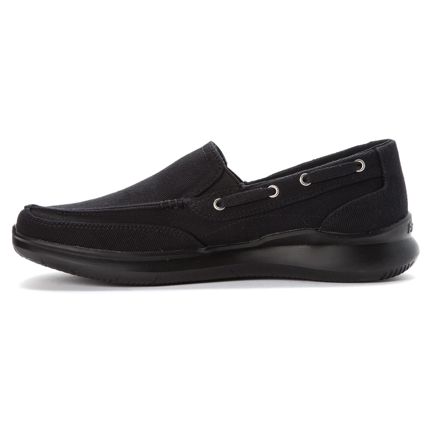 Propet Viasol Men's Slip-on Slip-ons - Black - Instep Side