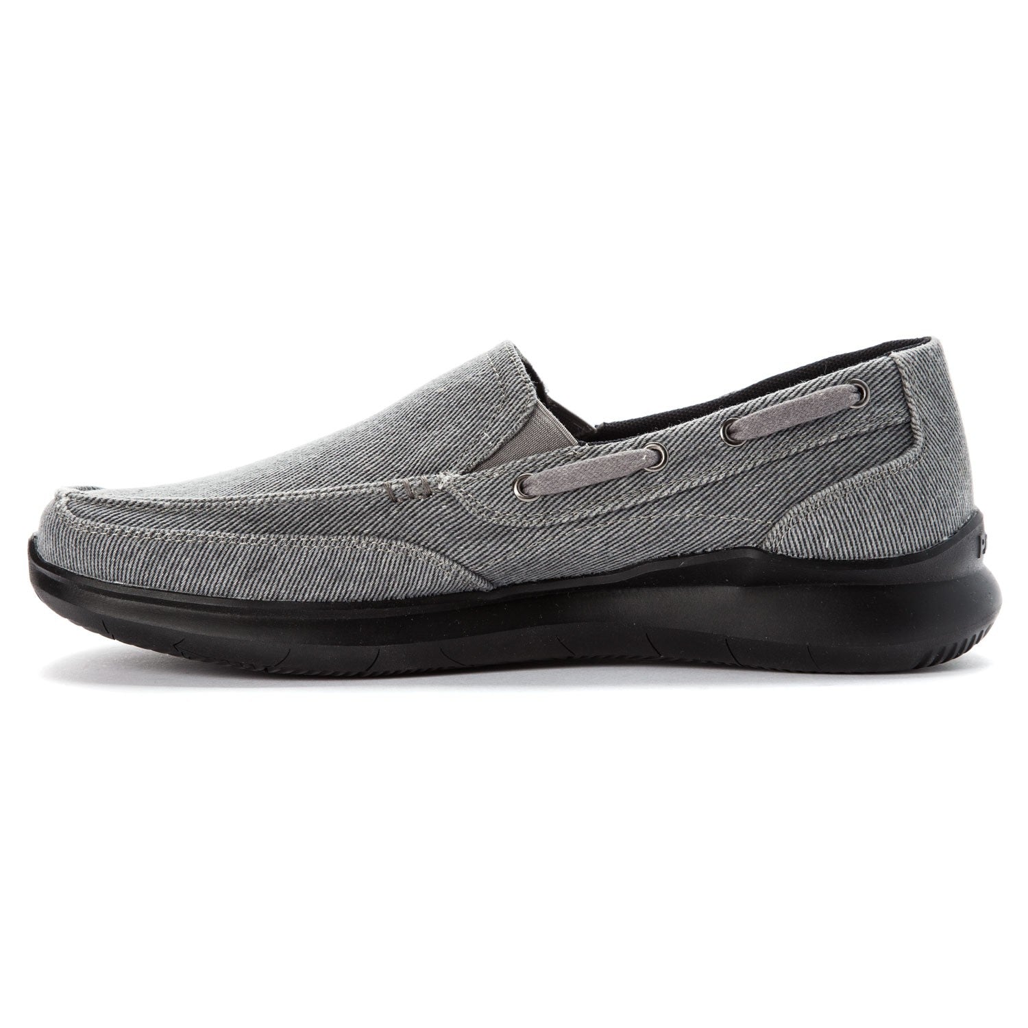 Propet Viasol Men's Slip-on Slip-ons - Grey - Instep Side