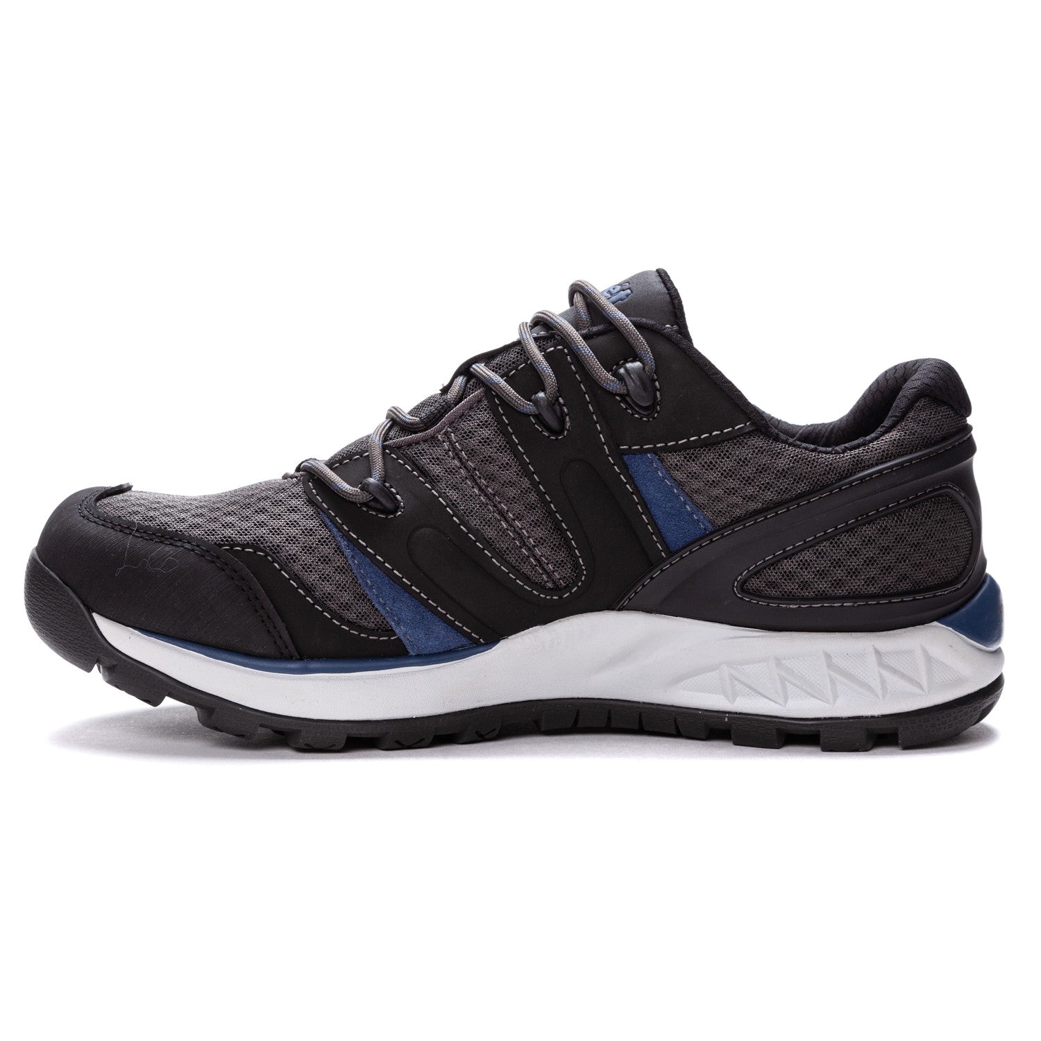 Propet Men's Vercors Waterproof Hikers - Grey/Blue - Instep Side
