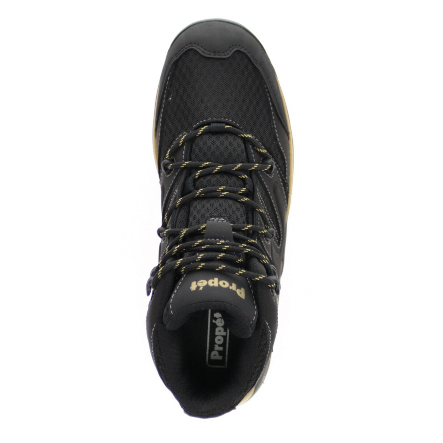 Propet Men's Veymont Waterproof Hikers - Black/Gold - Top